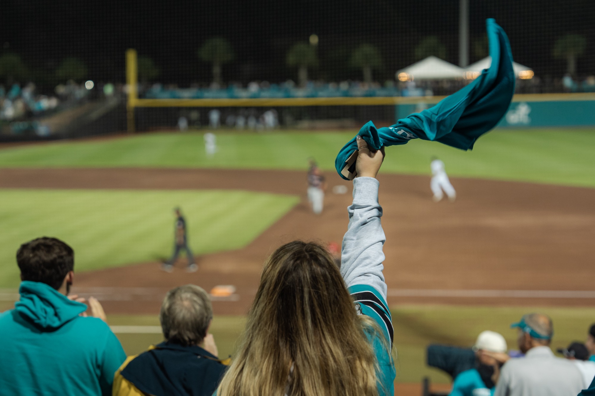 Fan cheers on Chanticleers during NCAA baseball regional against Fairfield on 5/30/2025