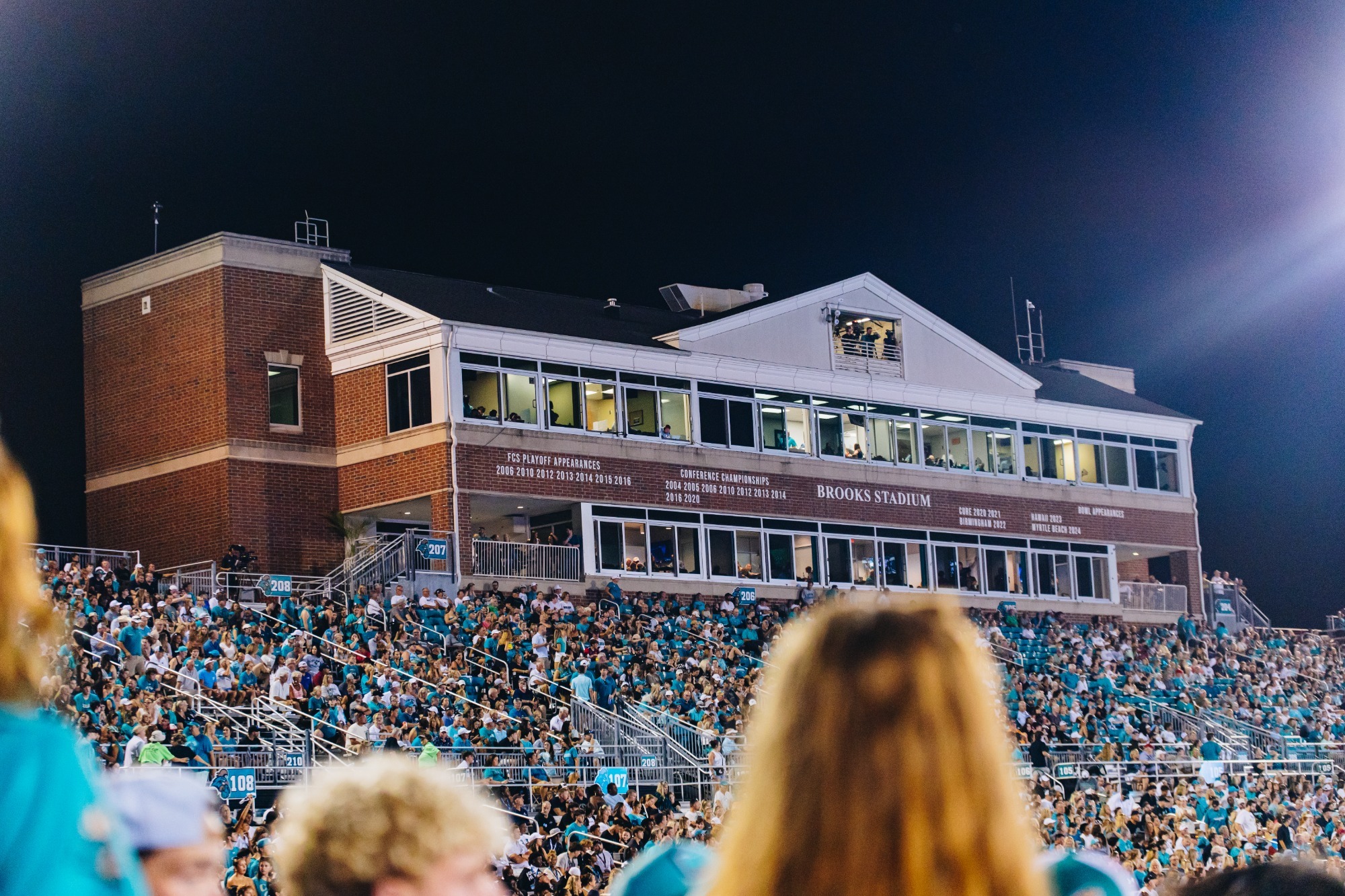 Football stadium during Charleston Southern game 