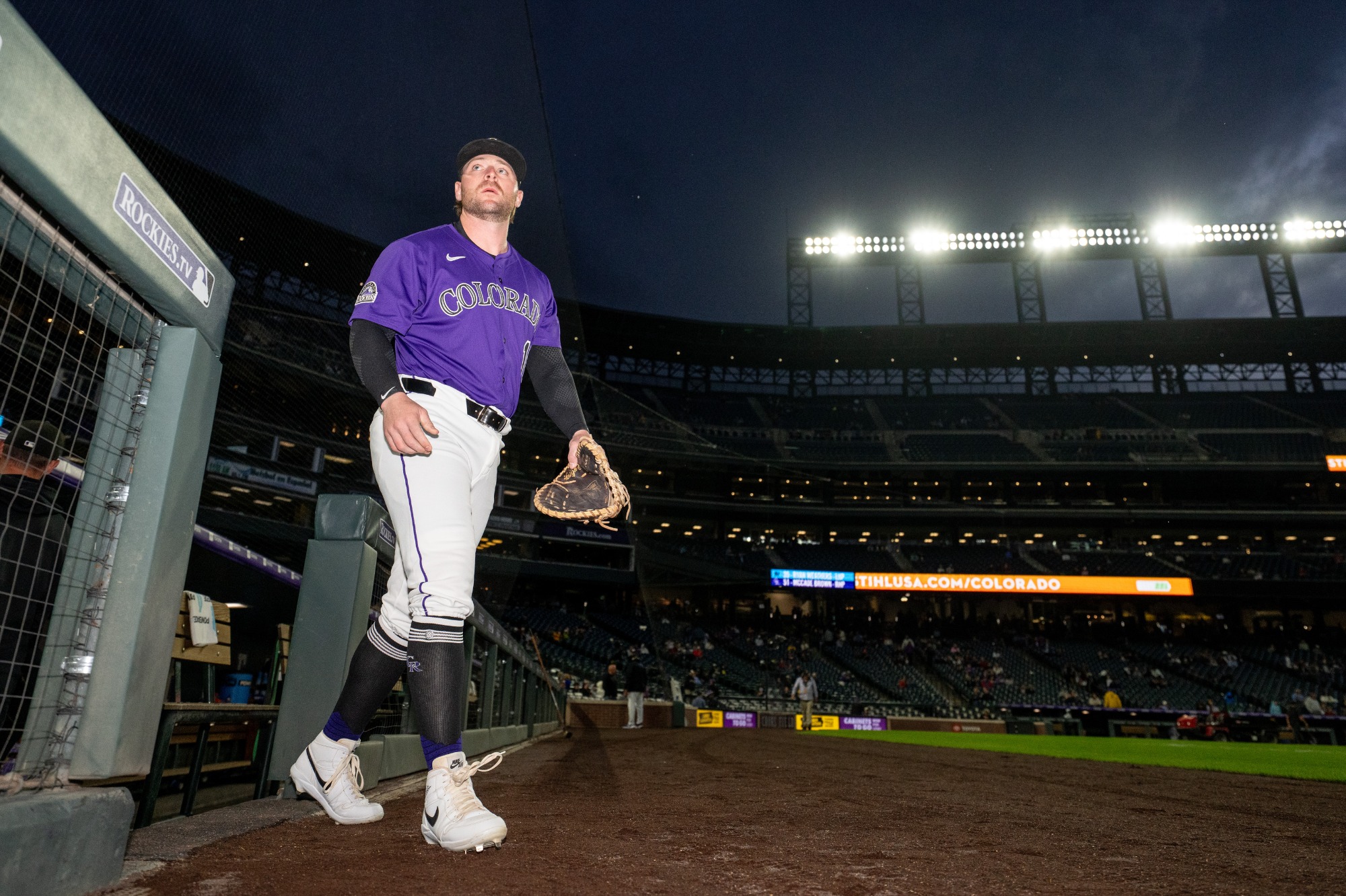 DENVER, CO - SEPTEMBER 17: The Colorado Rockies take on the Miami Marlins at Coors Field on September 17, 2025 in Denver, Colorado. (Photo by Kyle Cooper)