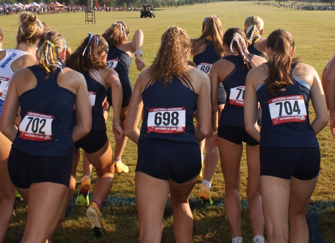 Mississippi Christian Women on the start line of the Southern Showcase