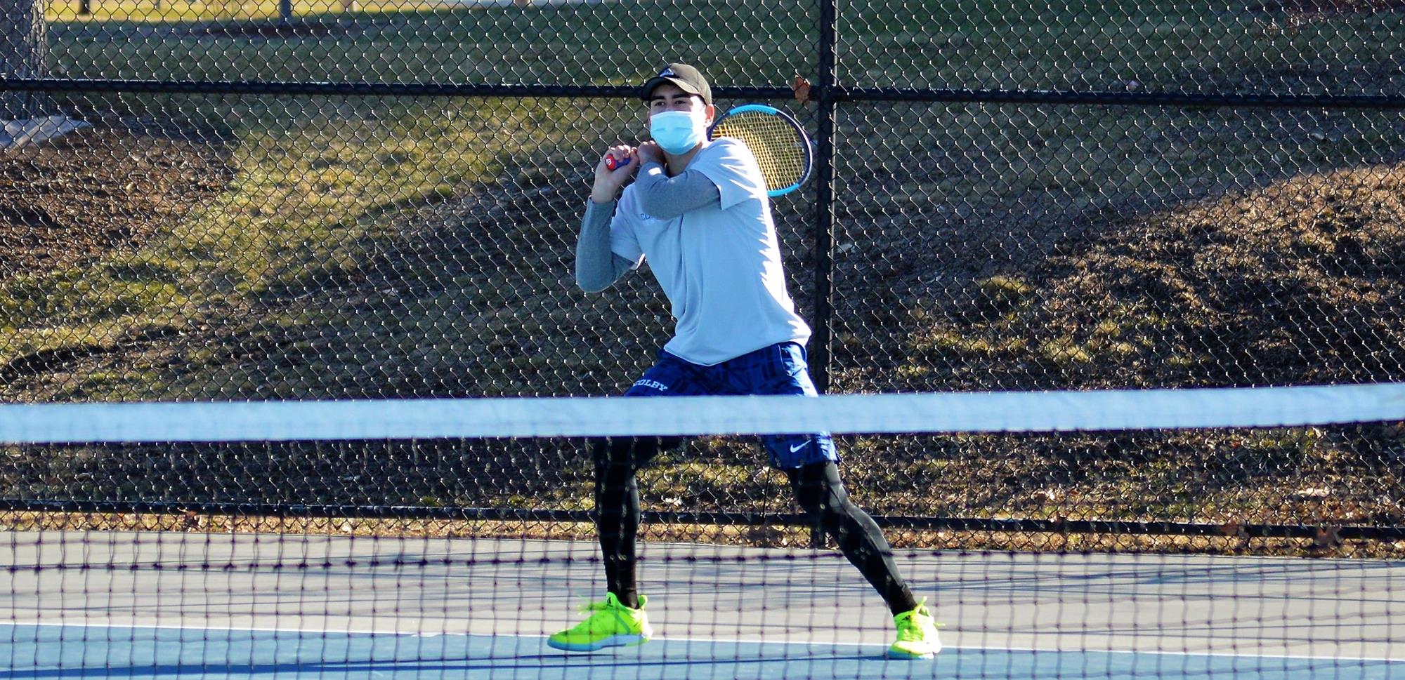 Men's Tennis Seniors End Remarkable Careers with Big Win Over Bates