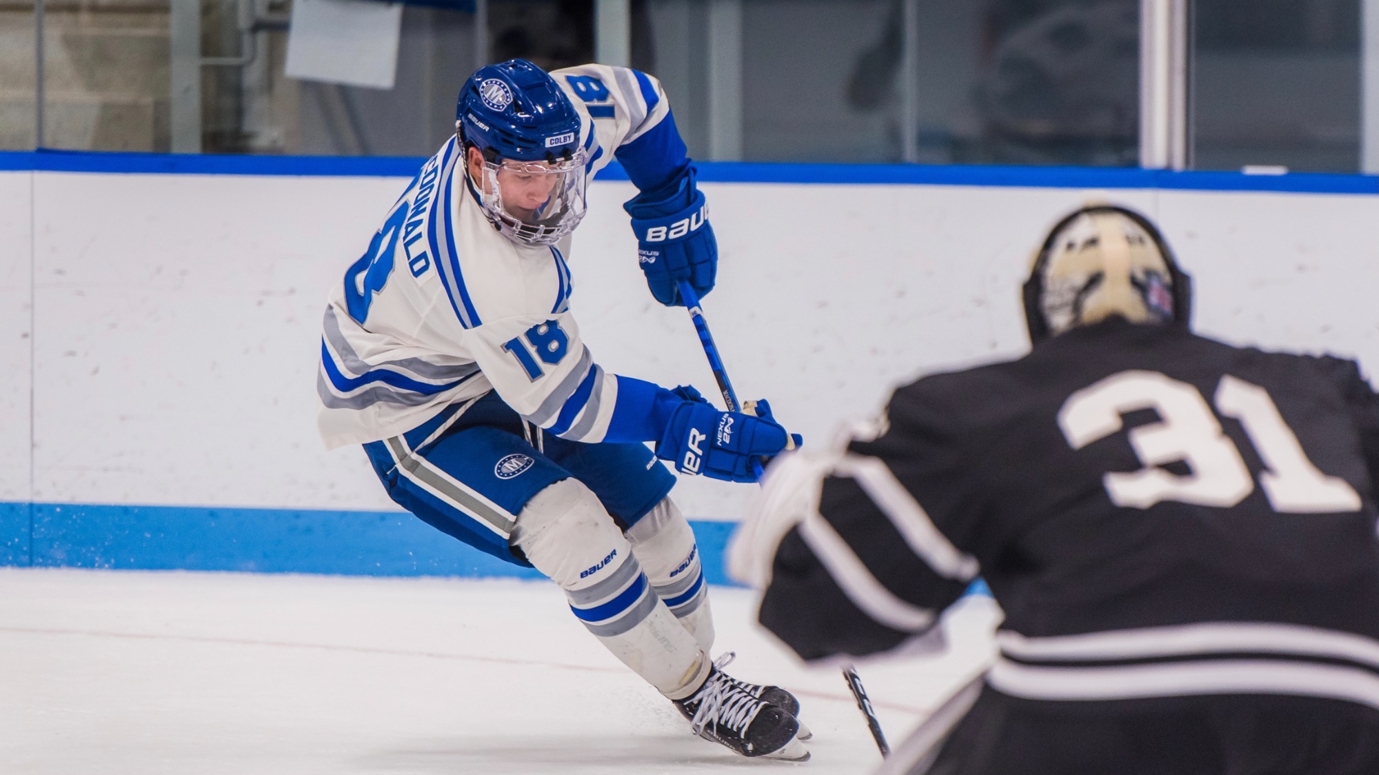 Men's Ice Hockey Starts Season with OT Win Colby College