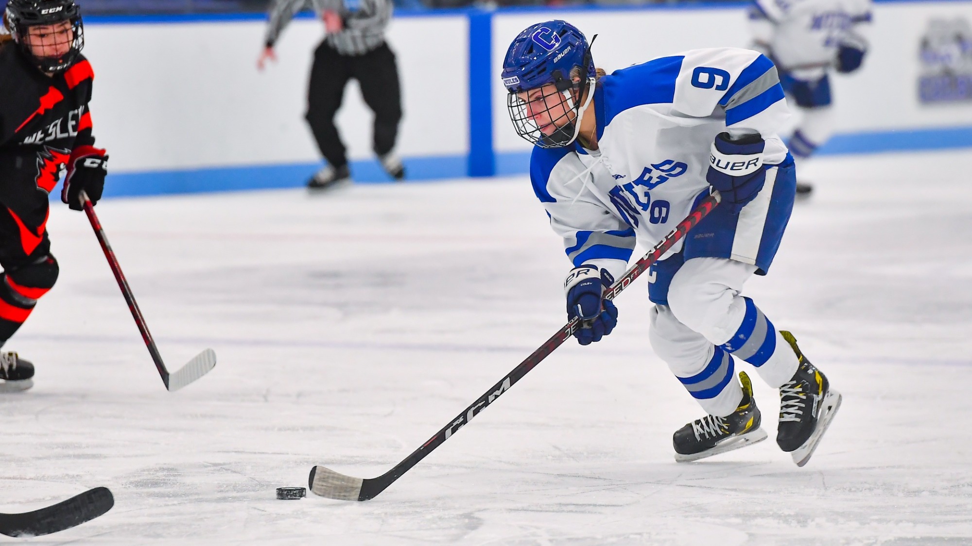 Women's Ice Hockey Falls to Middlebury in NESCAC Semifinals Colby College