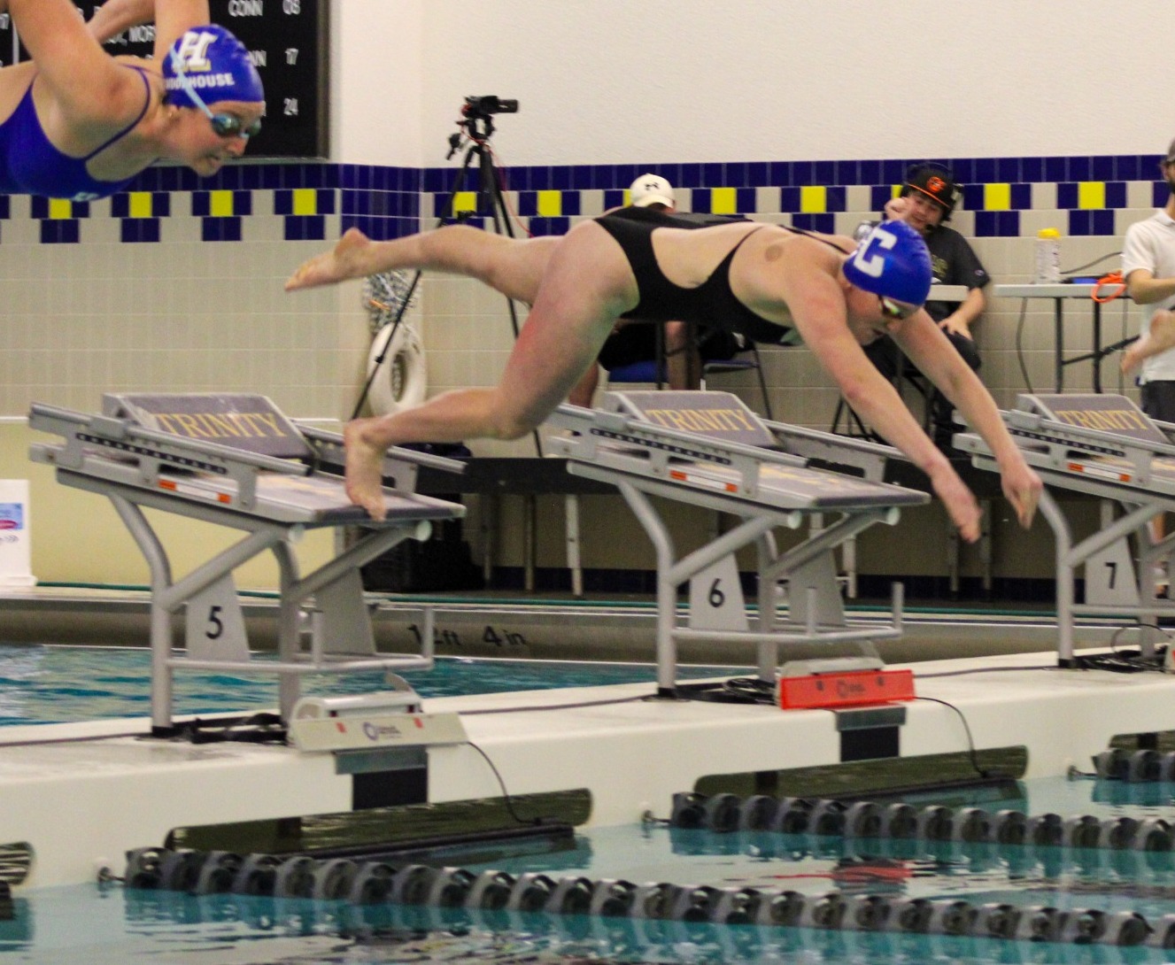 Women's swimming and Diving vs Trinity