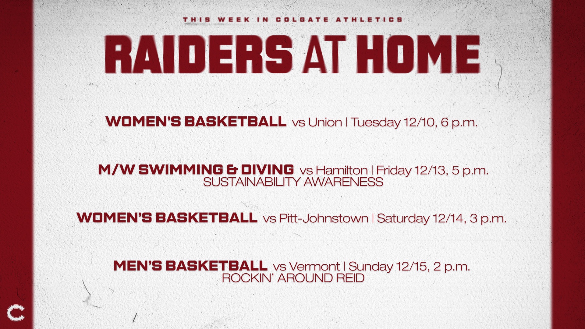 2025-spring-schedules-announced-for-colgate-athletics-colgate-university-athletics