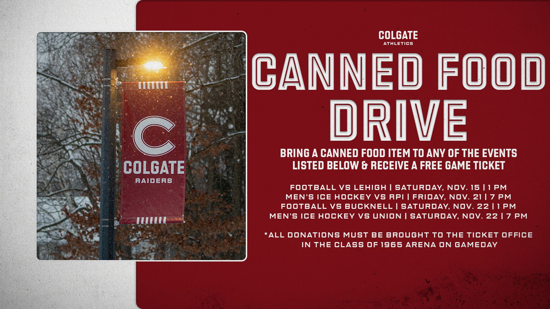 Canned Food Drive Graphic