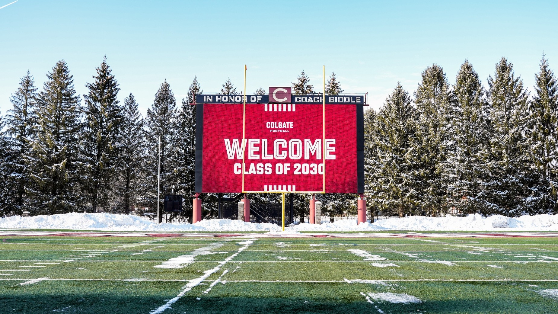Colgate Football Videoboard Welcome Class of 2030