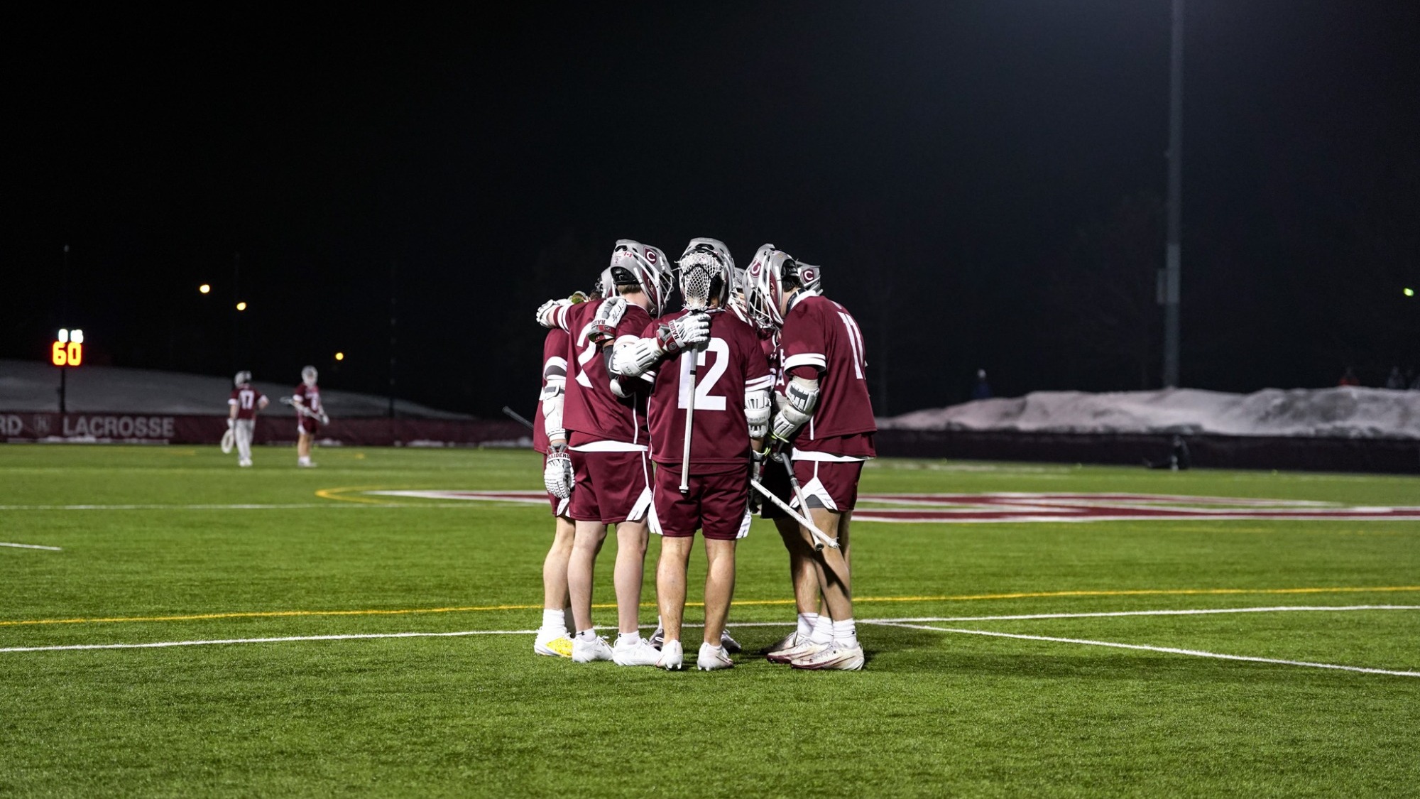 Men's Lacrosse Huddle
