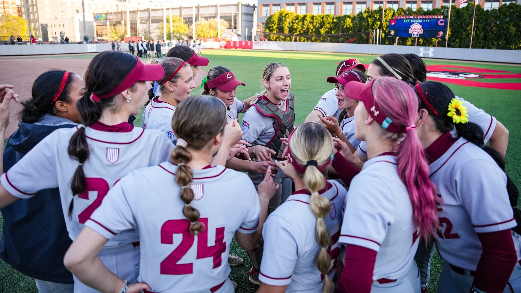 Softball Team Celebration
