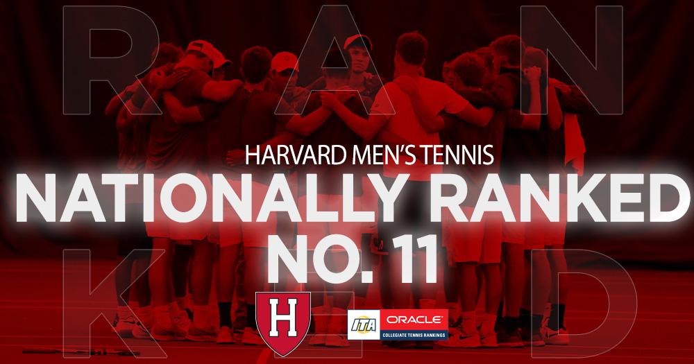 Men's Tennis Receives No. 11 Ranking, Highest Since 1998 - Harvard ...