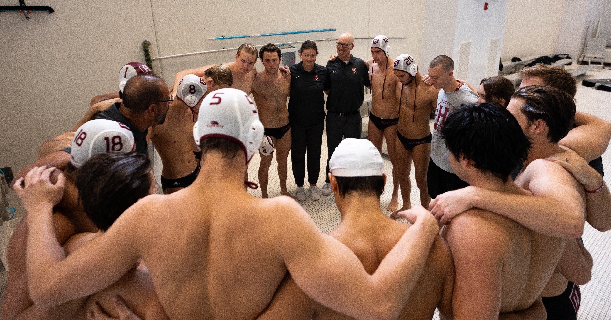 Men's Water Polo Huddle