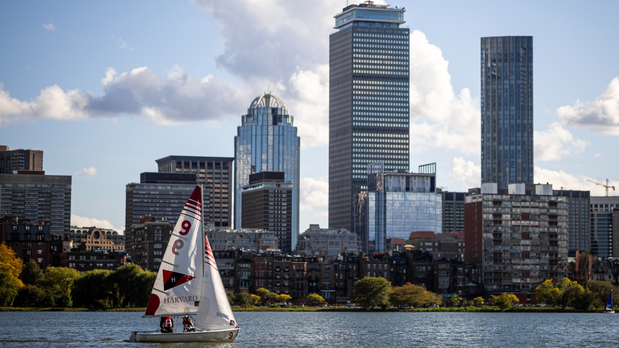 Harvard Sailing on Charles River