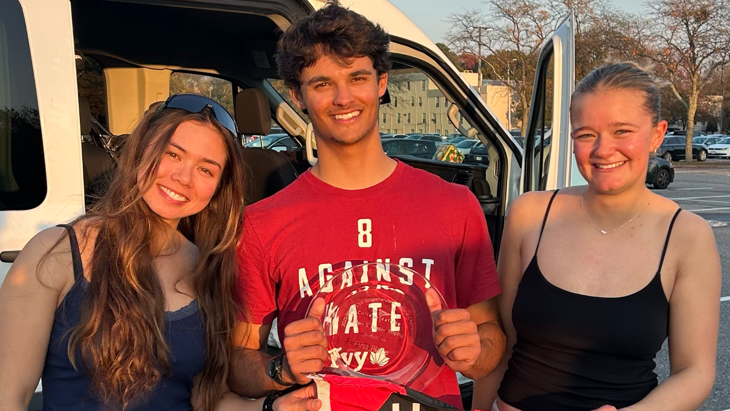 Sophia Montgomery, Robby Meek, Kate Danielson at ICSA Singlehanded National Championships