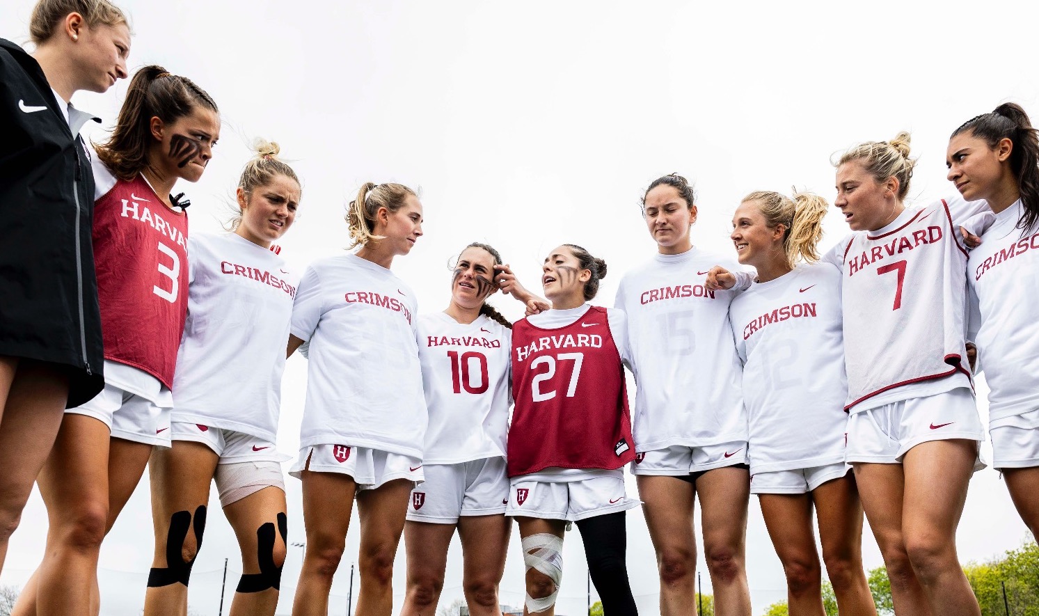 Women's Lacrosse Team Huddle