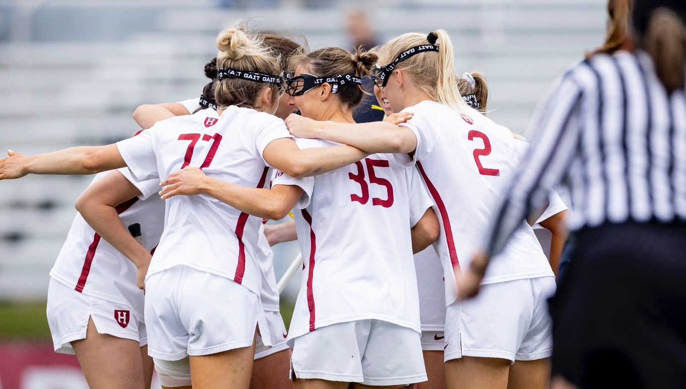 Women's Lacrosse Team Huddle
