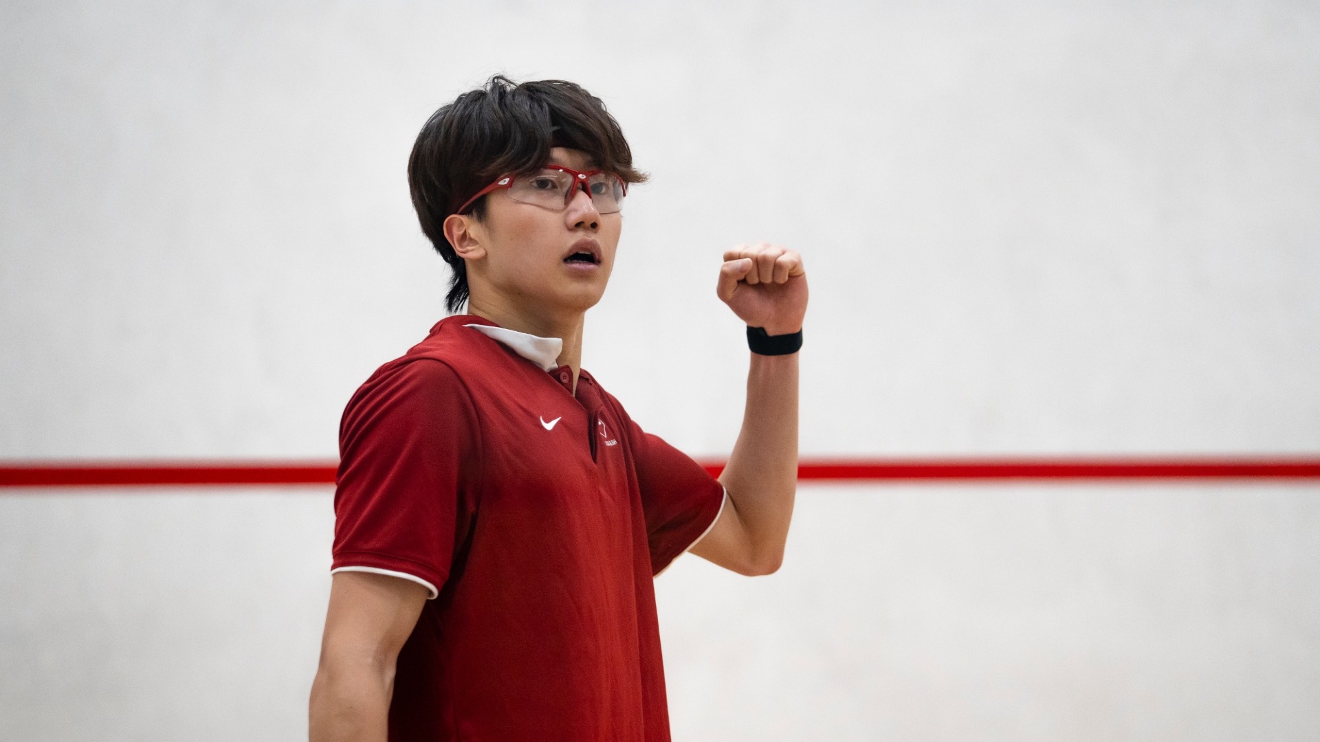 Jacob Lin Celebrating a point win