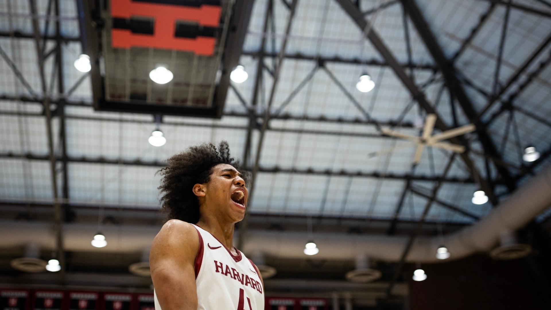 Robert Hinton Celebrates the Win over Princeton