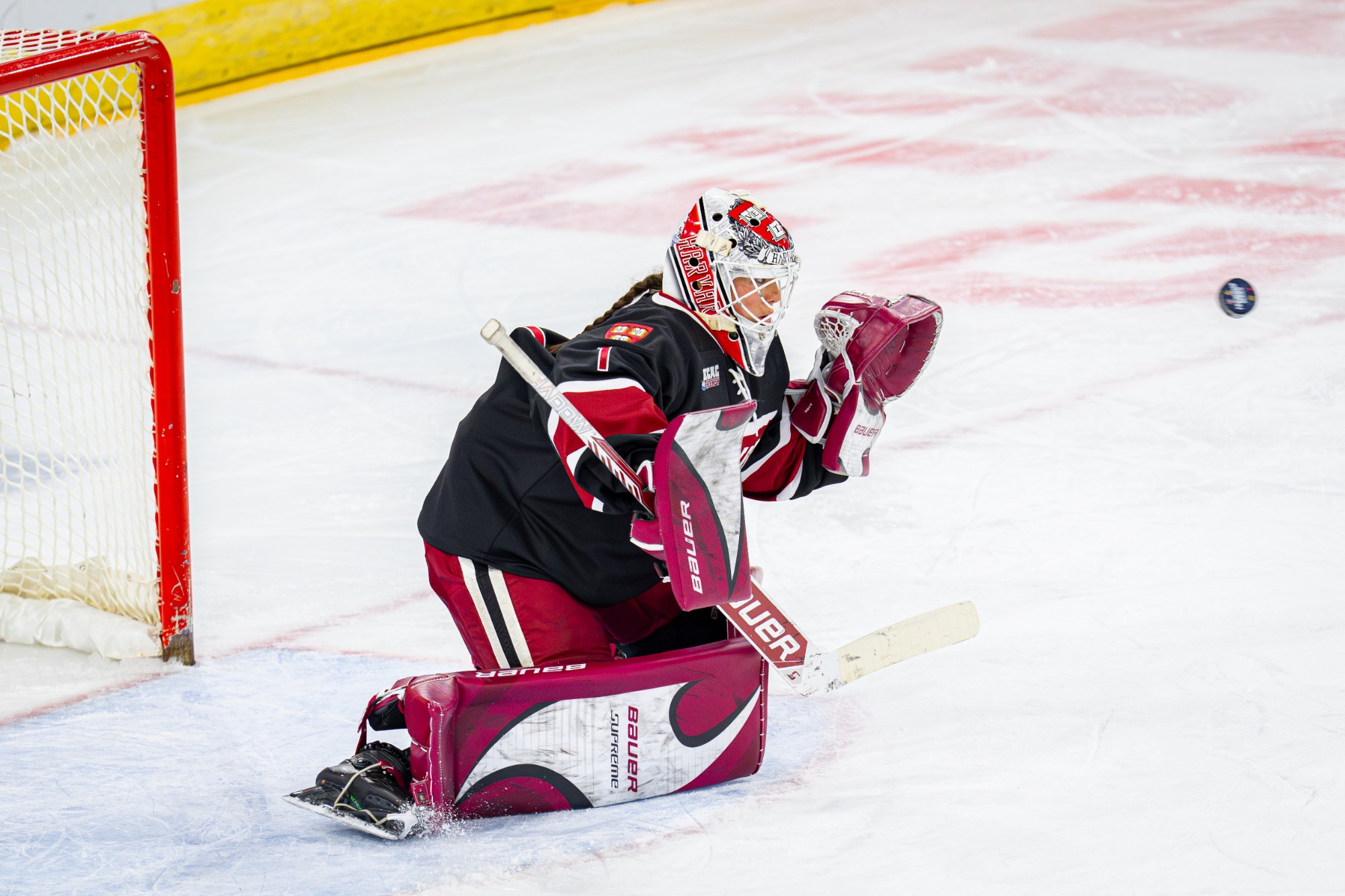 Harvard Upset Minnesota Duluth, 3-2, in overtime to advance to the Friendship Series Championship Game in Belfast. 

(Photo Courtesy/Chris Dehney)