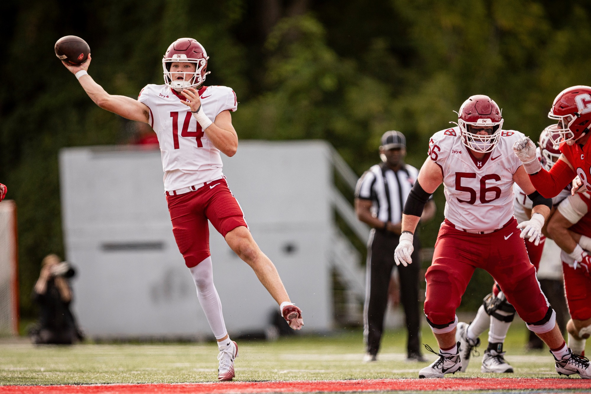 Football Scores 41 Unanswered Points in Comeback Win at Cornell, 41-29	