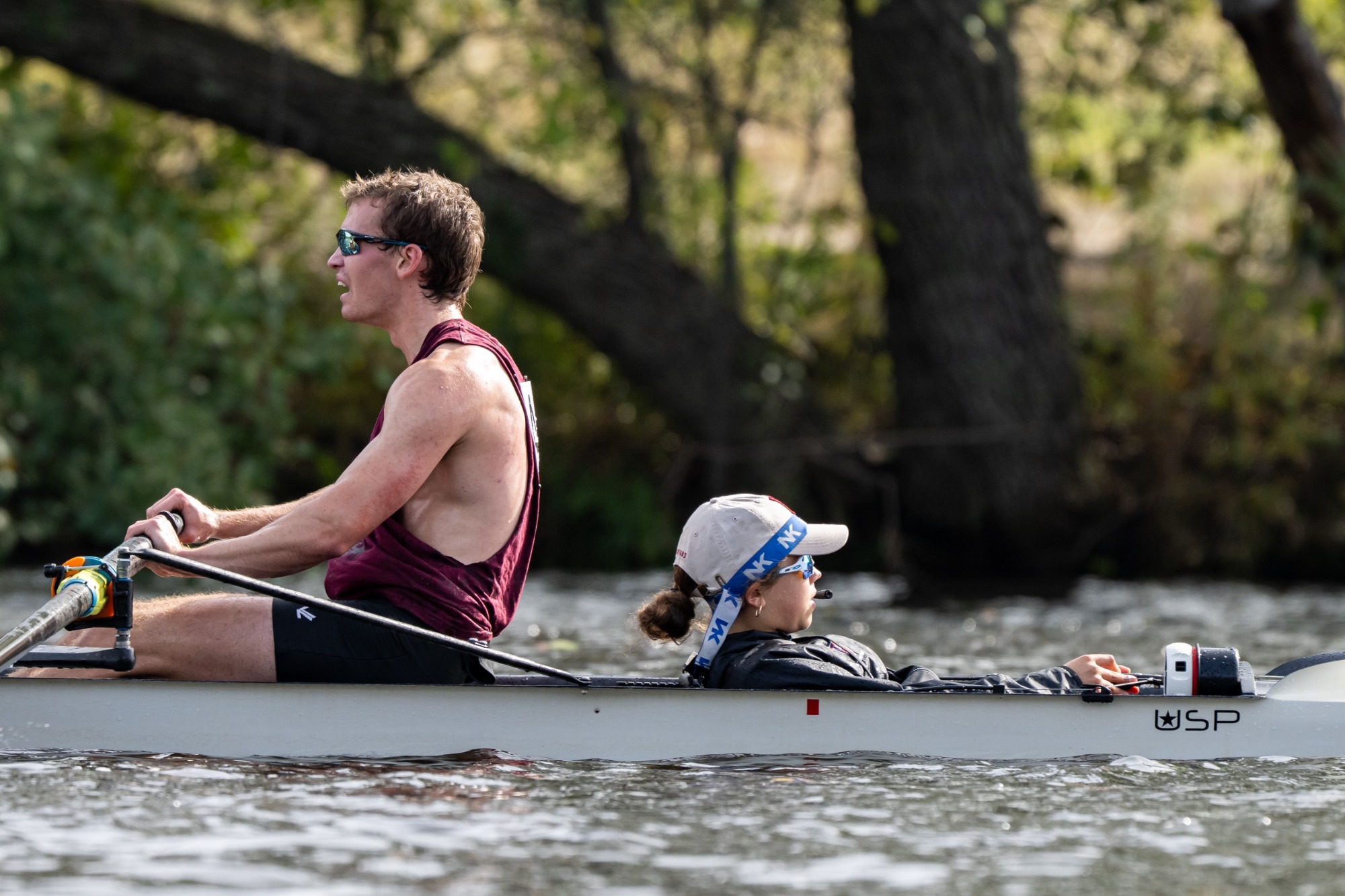 Russell O'Donnell and coxswain Hailey Hicks at the 2025 HOCR