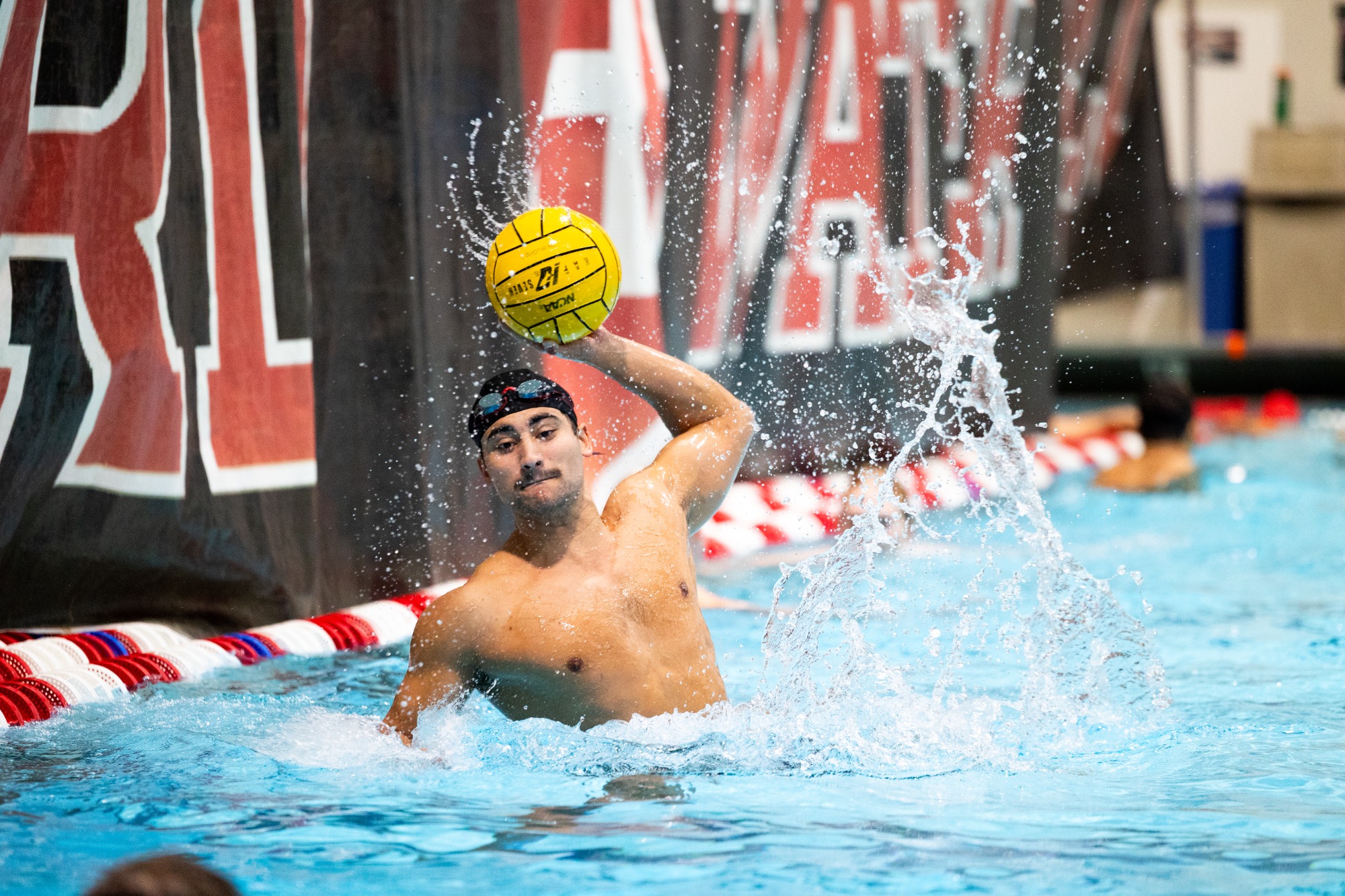 Vilas Sogaard-Srikrishnan in warmups at Blodgett Pool.