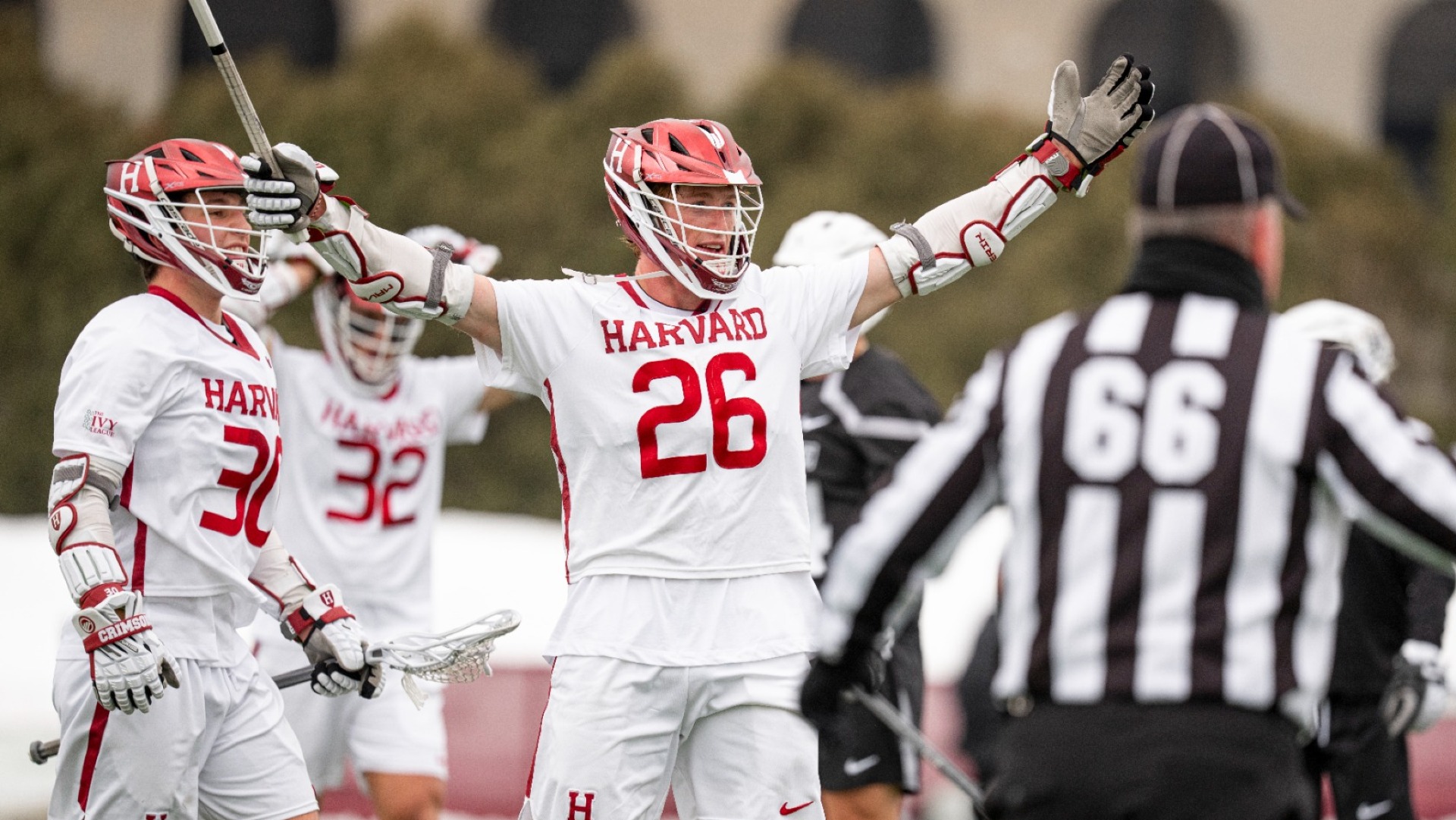 Teddy Malone Celebrating a goal vs. Providence