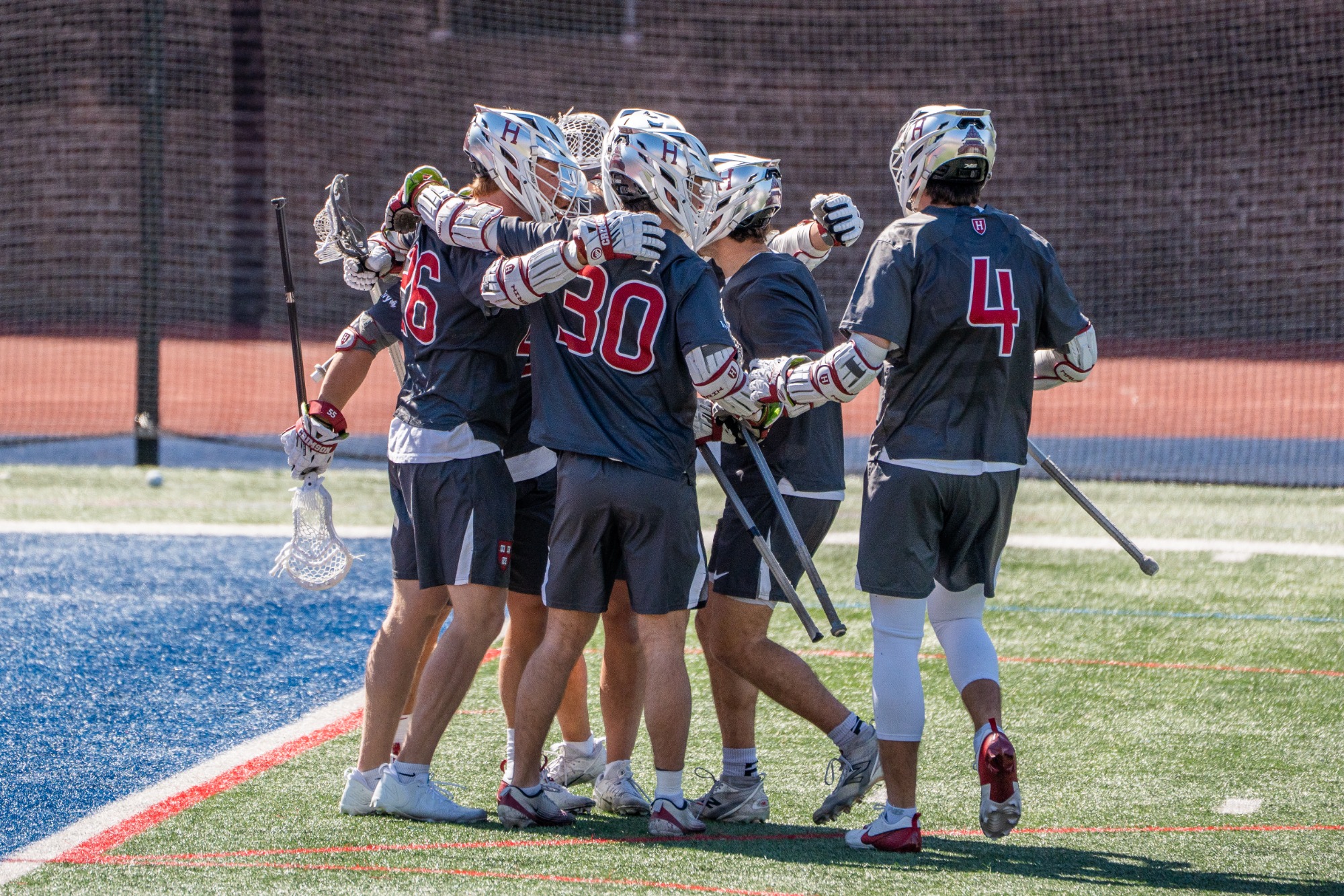 Harvard Men's Lacrosse at Penn at Franklin Field in Philadelphia, Pa. The Crimson defeat the Quakers, 12-9, to improve to 6-0 (Mar. 14, 2026) 

(Phil Tor/Harvard Athletics)