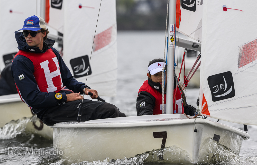 Sailing at NEISA Open Fleet Racing Championships in Cranston, R.I. (Rob Migliaccio)