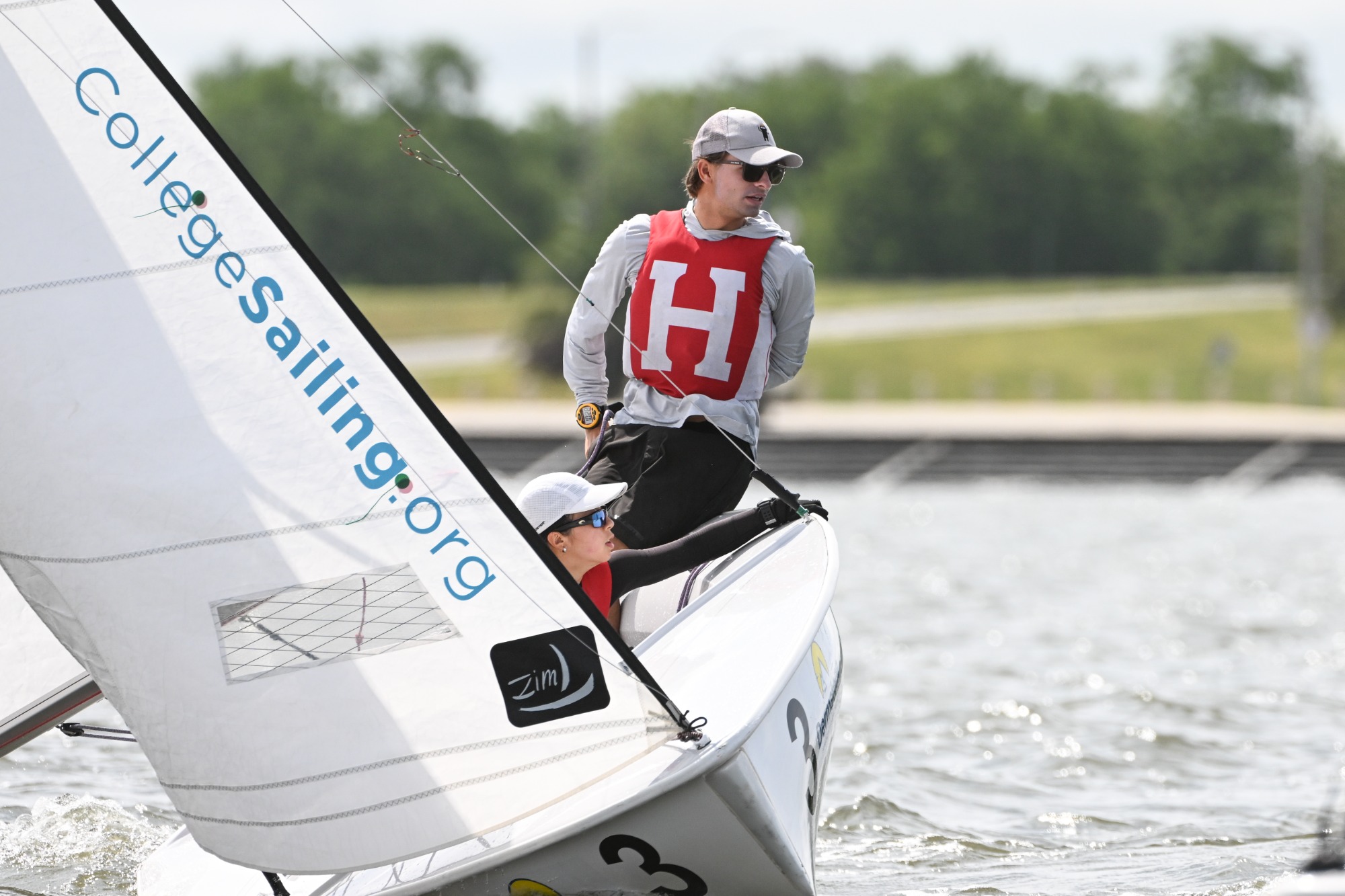 Harvard Sailing at ICSA Open Team Race National Championship (Parker Waters)