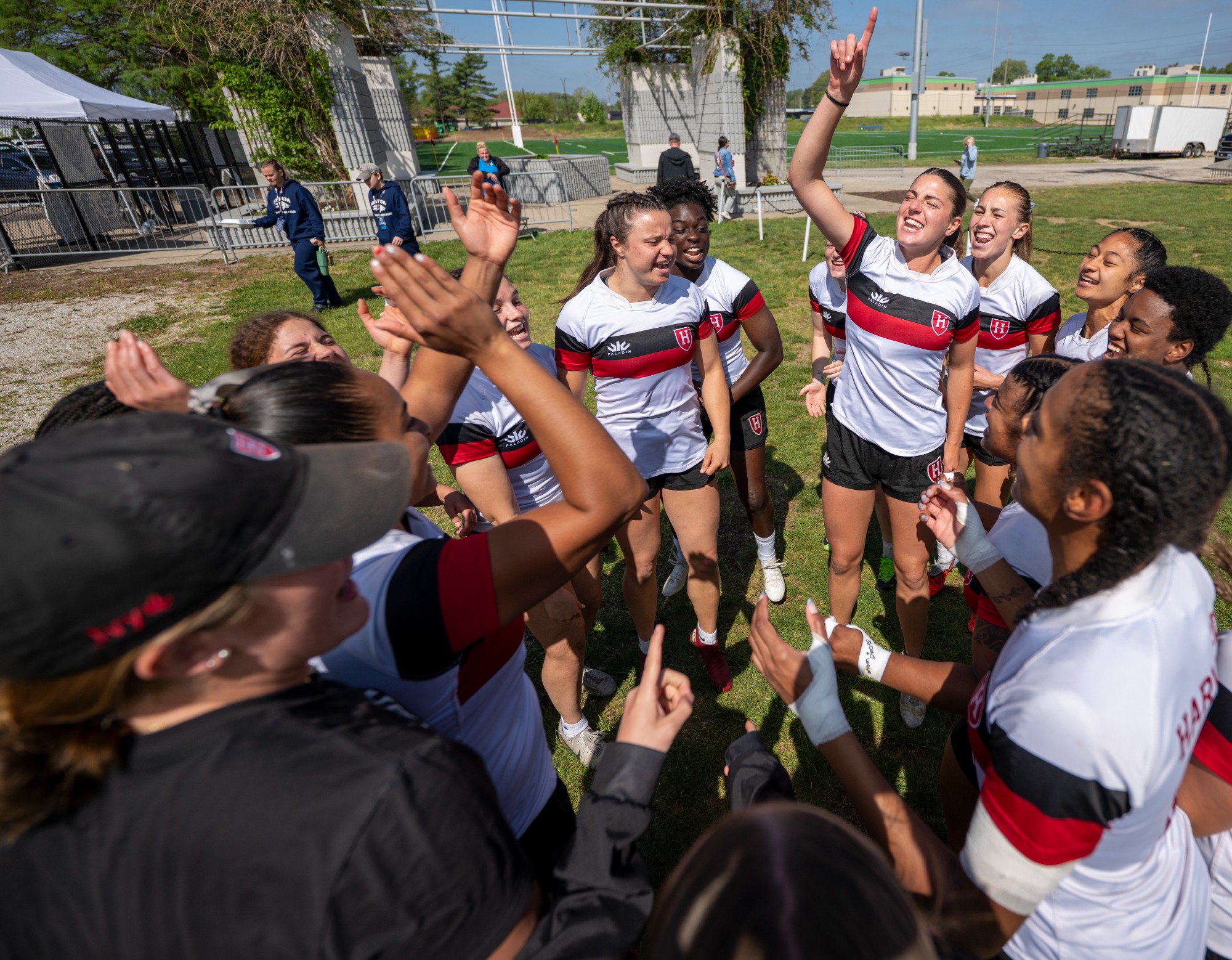 Harvard women's rugby competes at the CRAA 7s National Championship from April 25-26, 2026 at Kuntz Stadium in Indianapolis, Indiana.