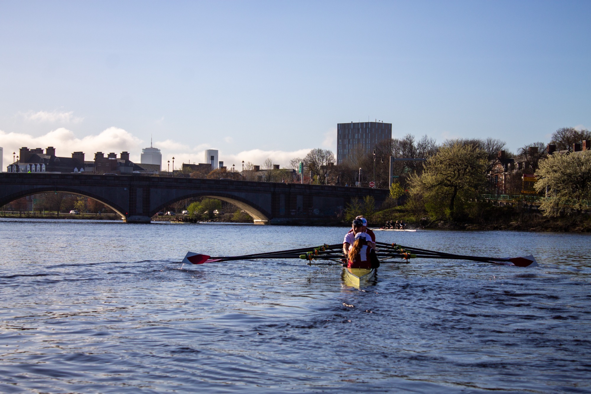 Varsity eight launches from Newell Boathouse ahead of the Smith Cup against Northeastern.