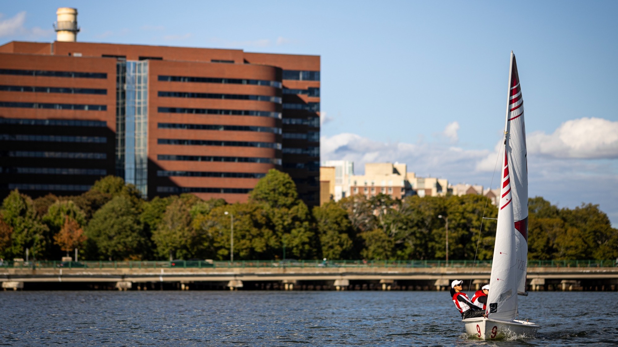 Harvard Sailing on Charles River