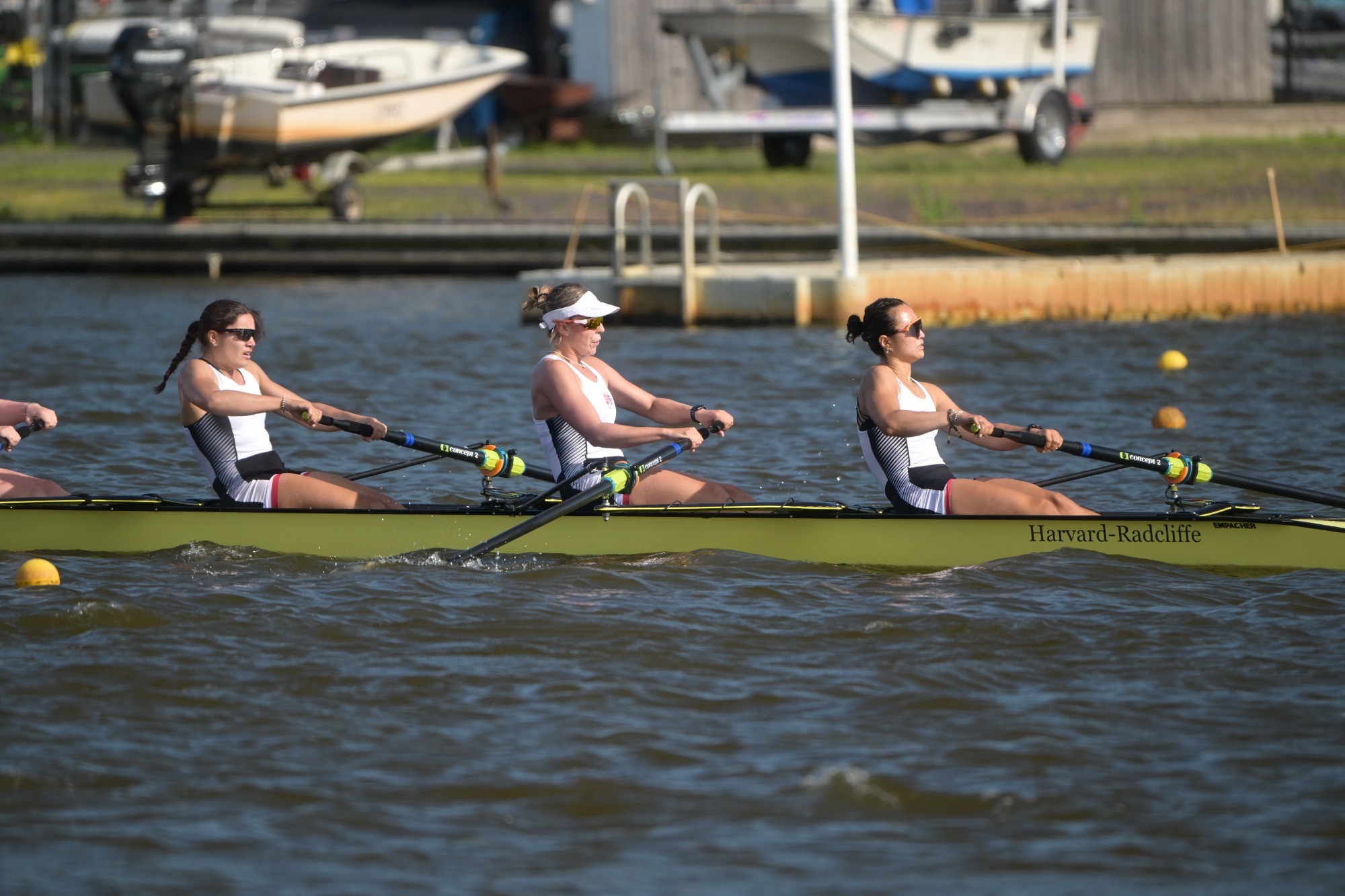 Varsity four rows in the Ivy prelims.