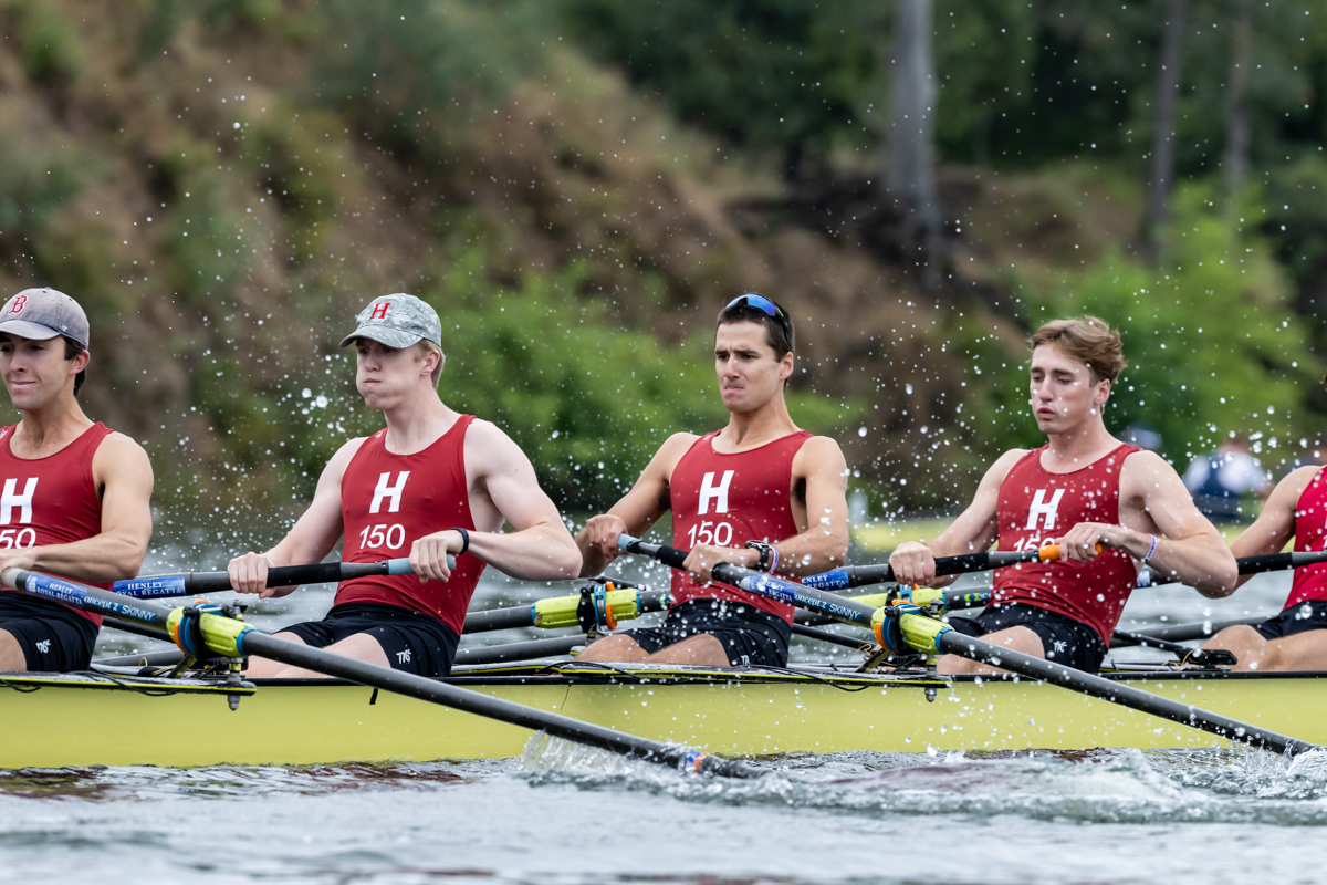 Harvard lights varsity on day one at the IRA National Championship.