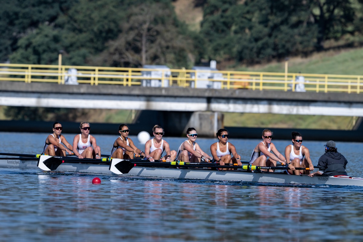 Varsity eight in the semis at IRAs.