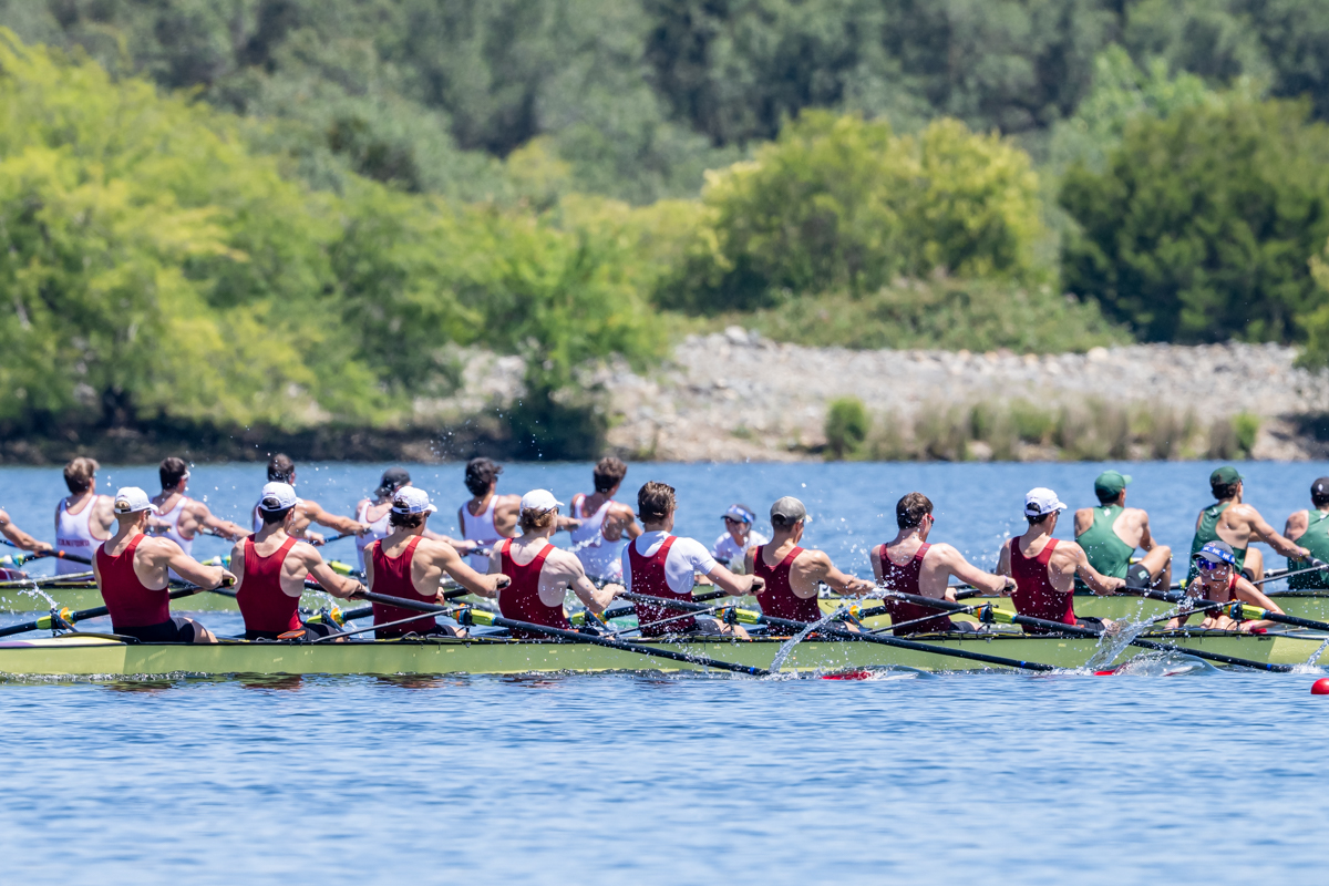 HUBC varsity eight races at the IRA National Championship Regatta.