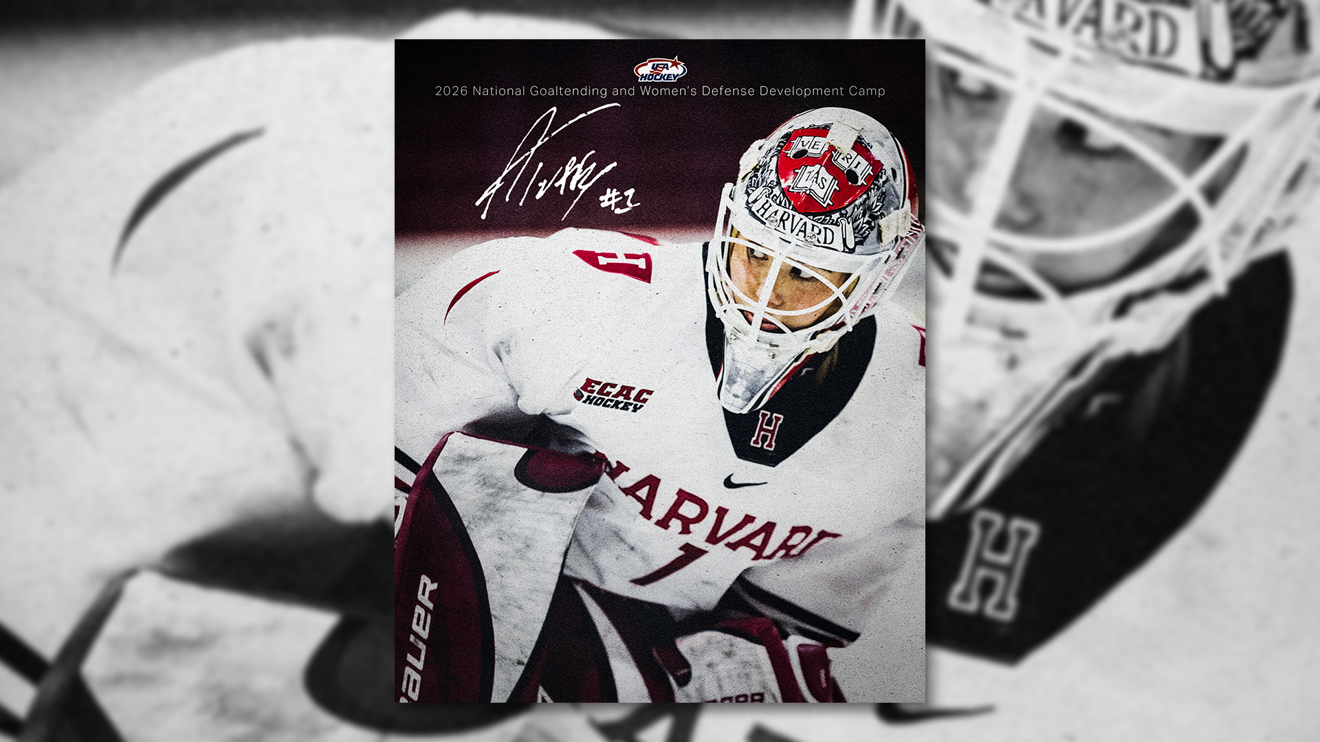 Graphic ft. Ainsley Tuffy w/ USA Hockey logo