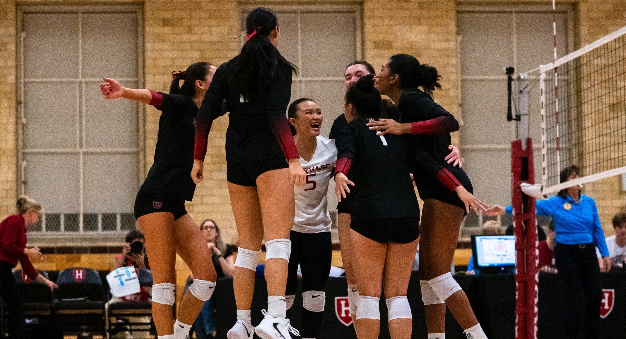 Volleyball Team Huddle