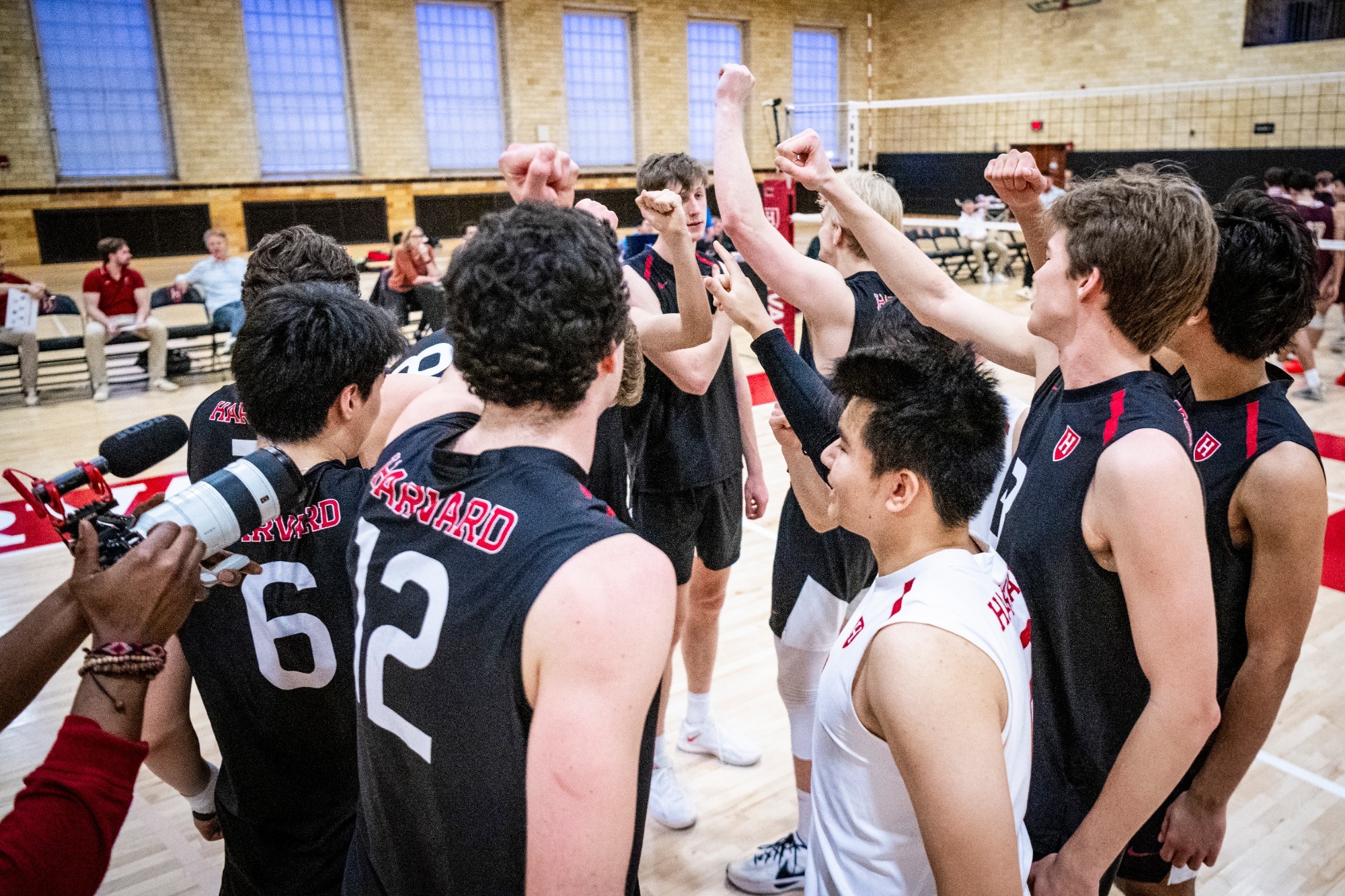 Men's Volleyball Huddle
