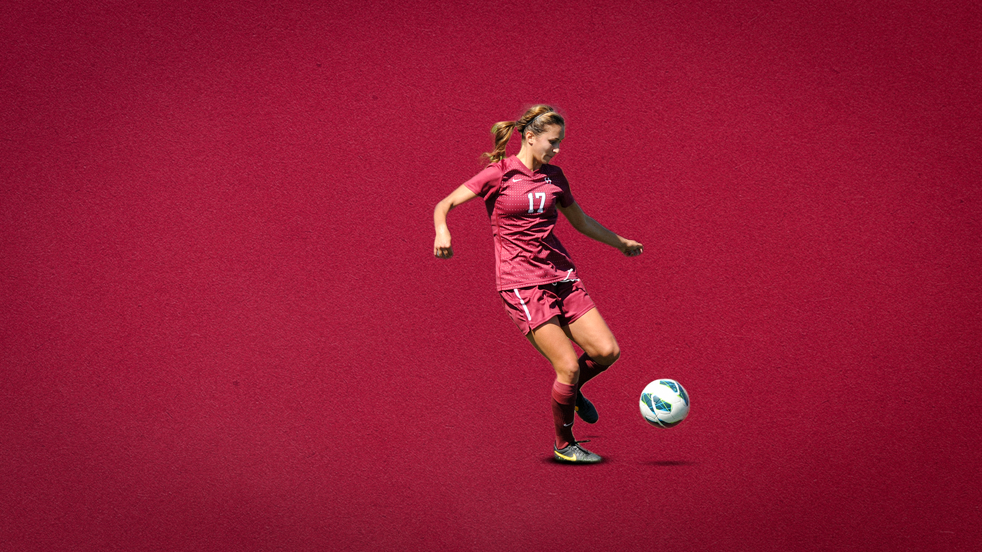 Marie Margolius on a crimson background.