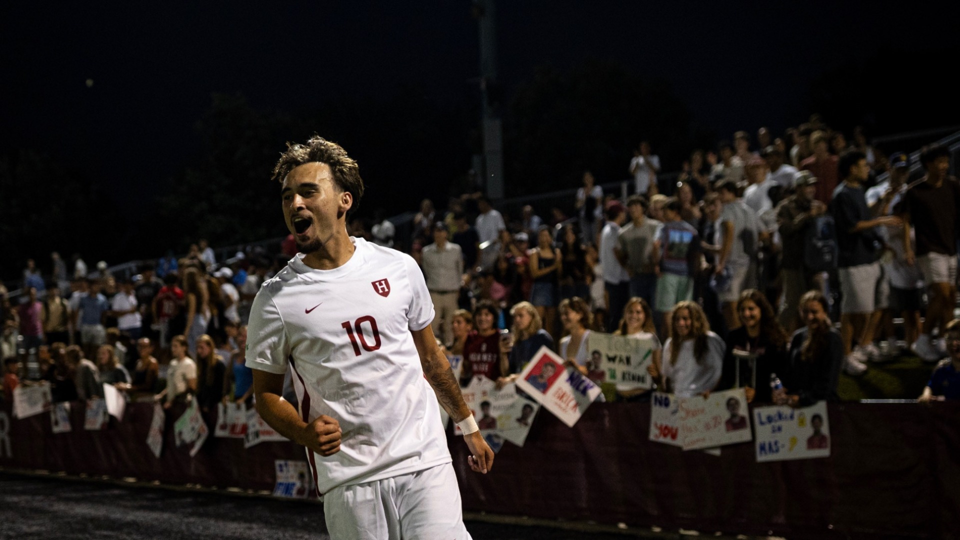 Ben Kelly Celebrating in Front of the Fans