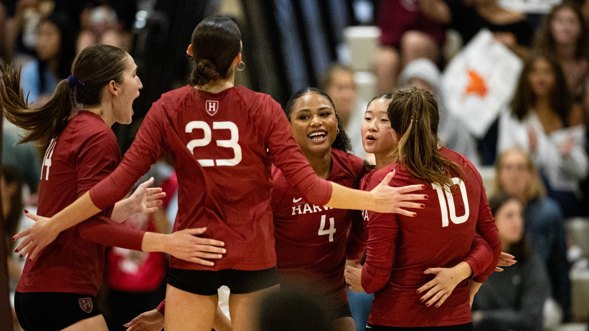 VBW celebration vs Holy Cross