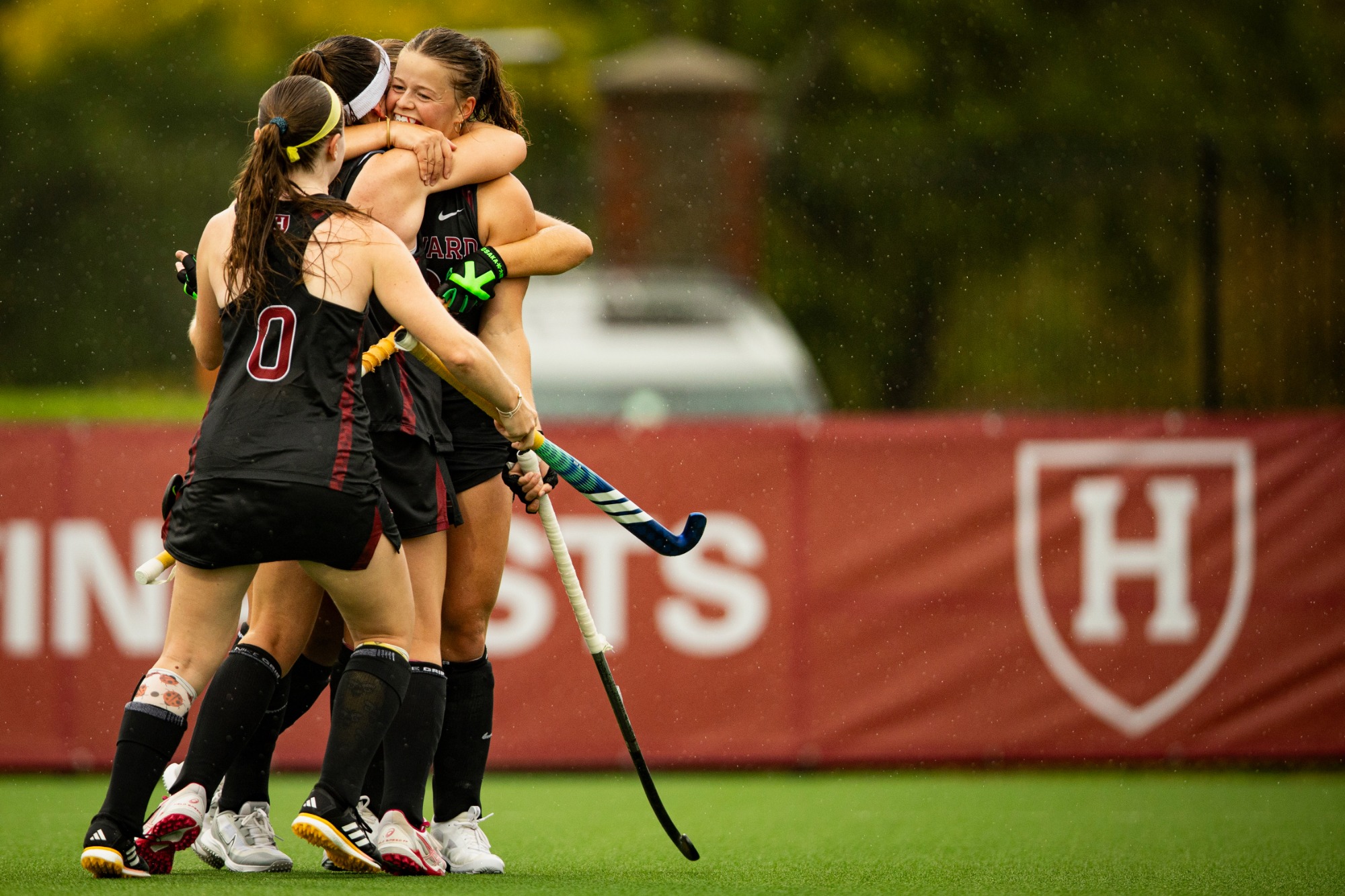 Harvard field hockey competes against Boston College