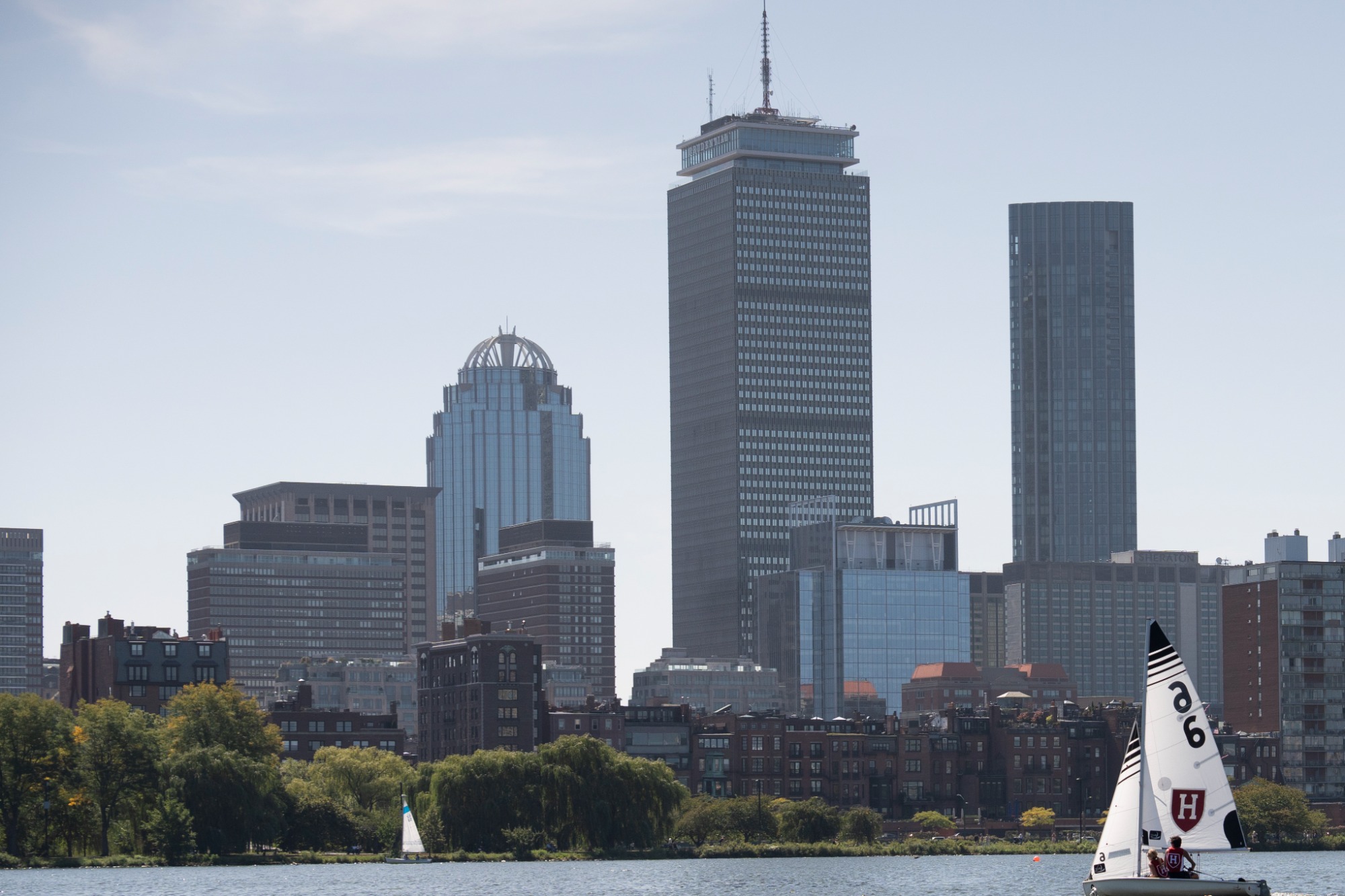 Harvard Sailing in action against Sailing Meet on September 12, 2026, with sail, boat, and crew.