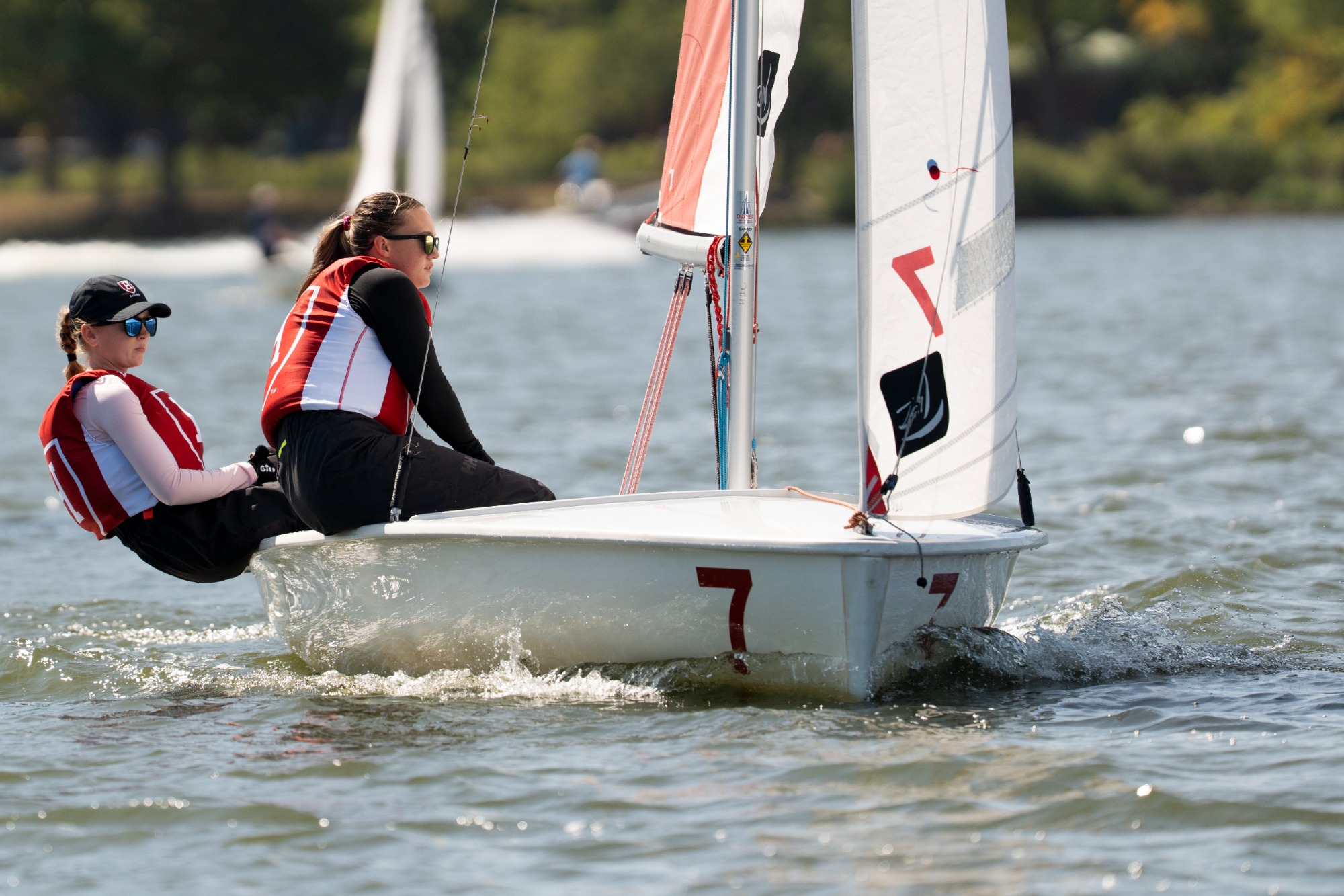 Harvard Sailing in action against Sailing Meet on September 12, 2026, with sail, crew, wind, and action.