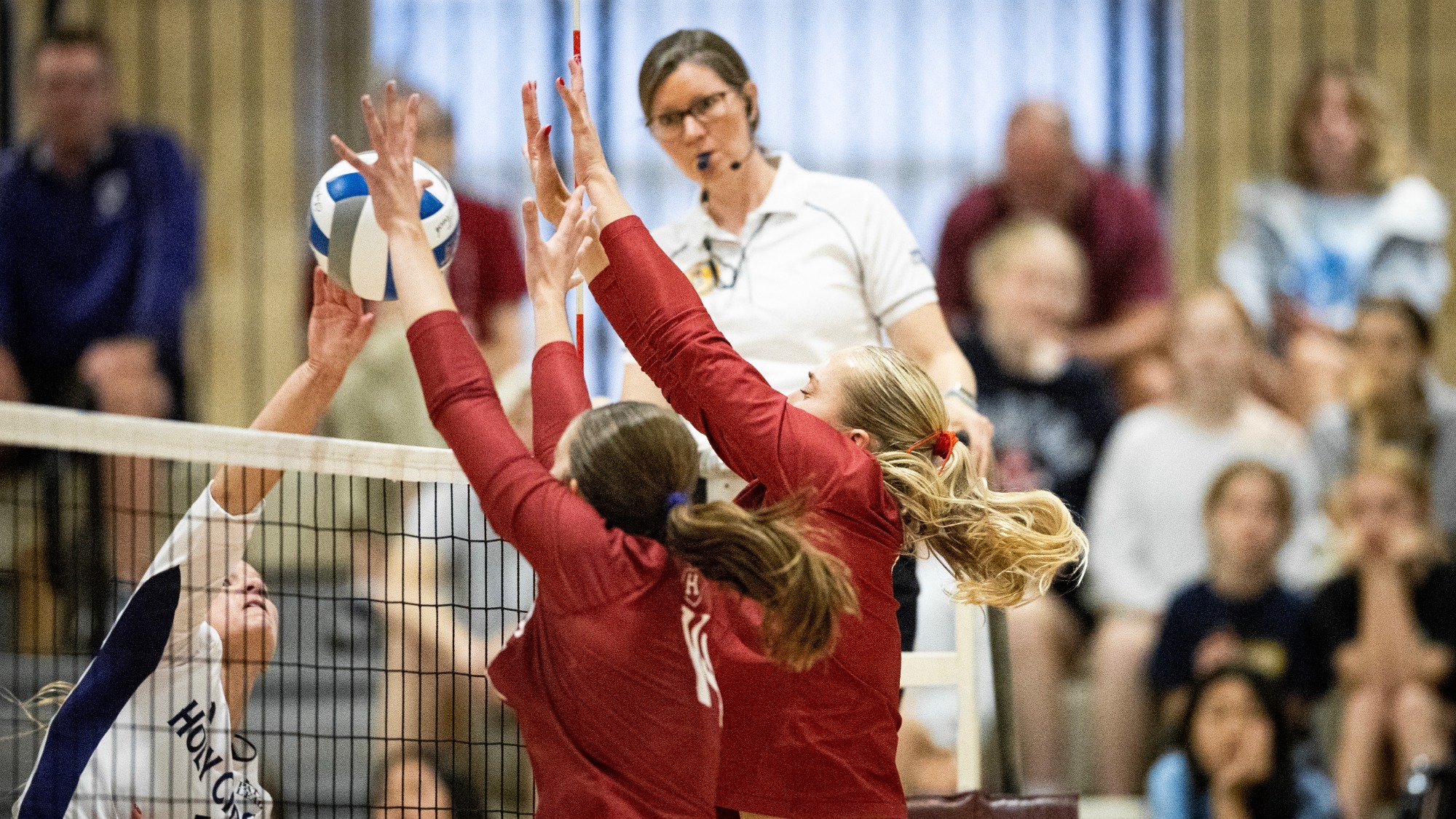 Farquhar/Trubey block vs. Holy Cross