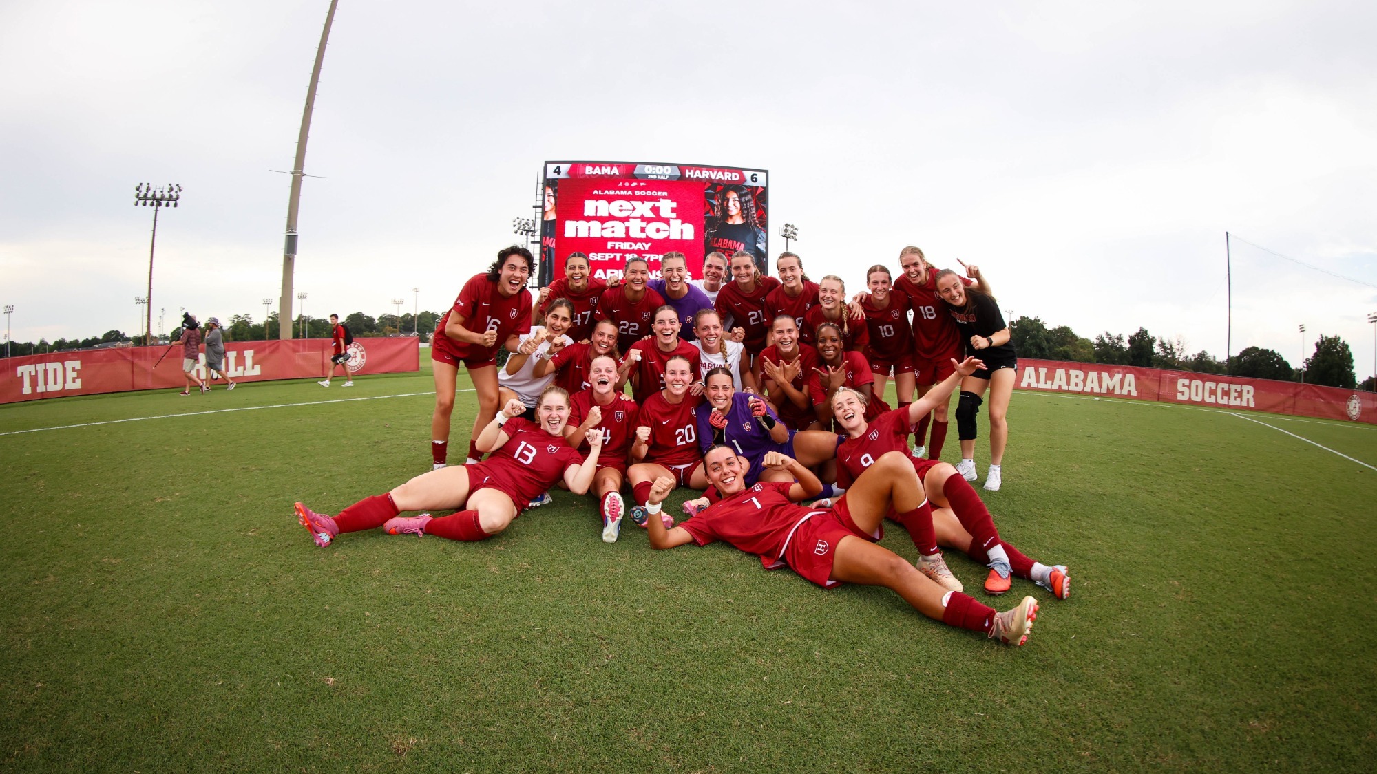Harvard women's soccer defeats Alabama, 6-4