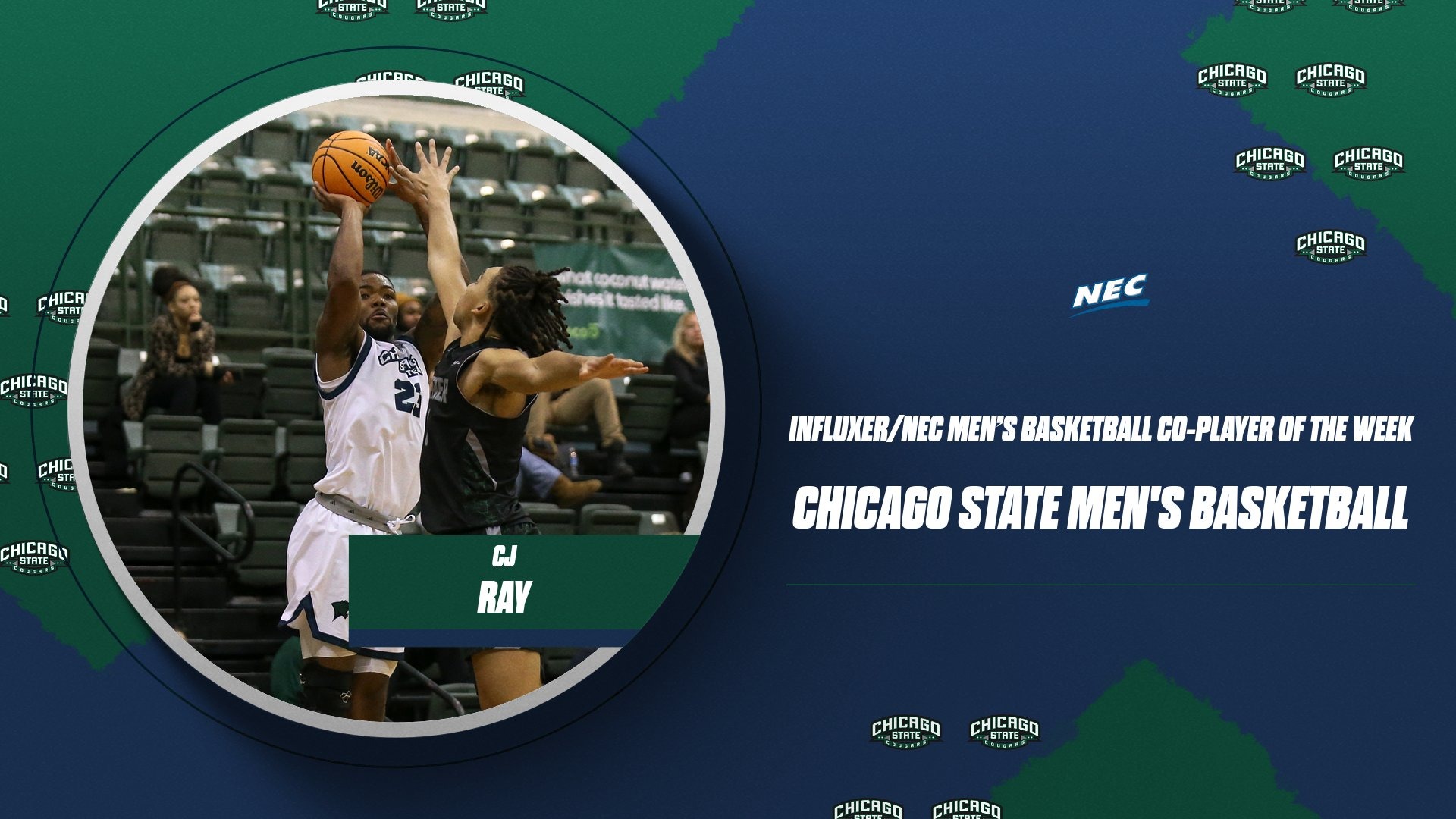 CJ Ray NEC Co-Player of the Week 
