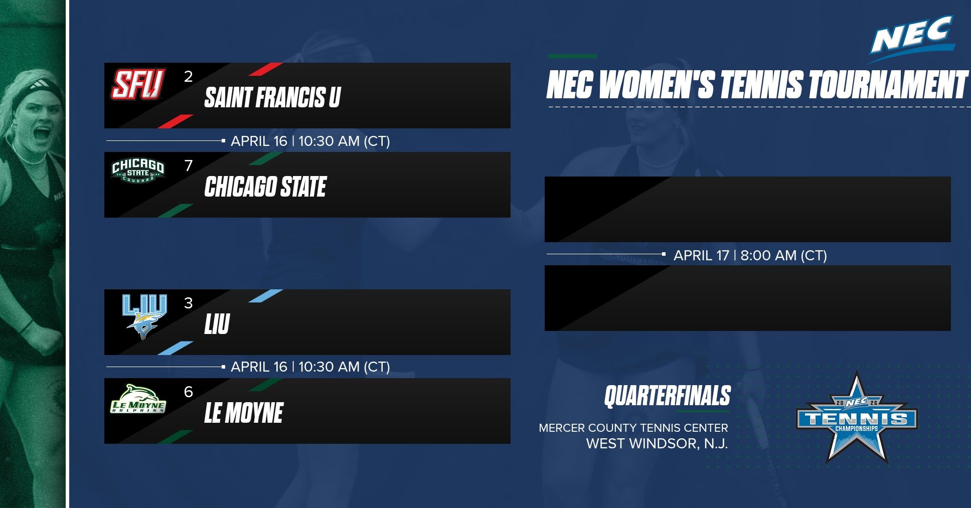 NEC WOMENS BRACKET QUARTERFINAL