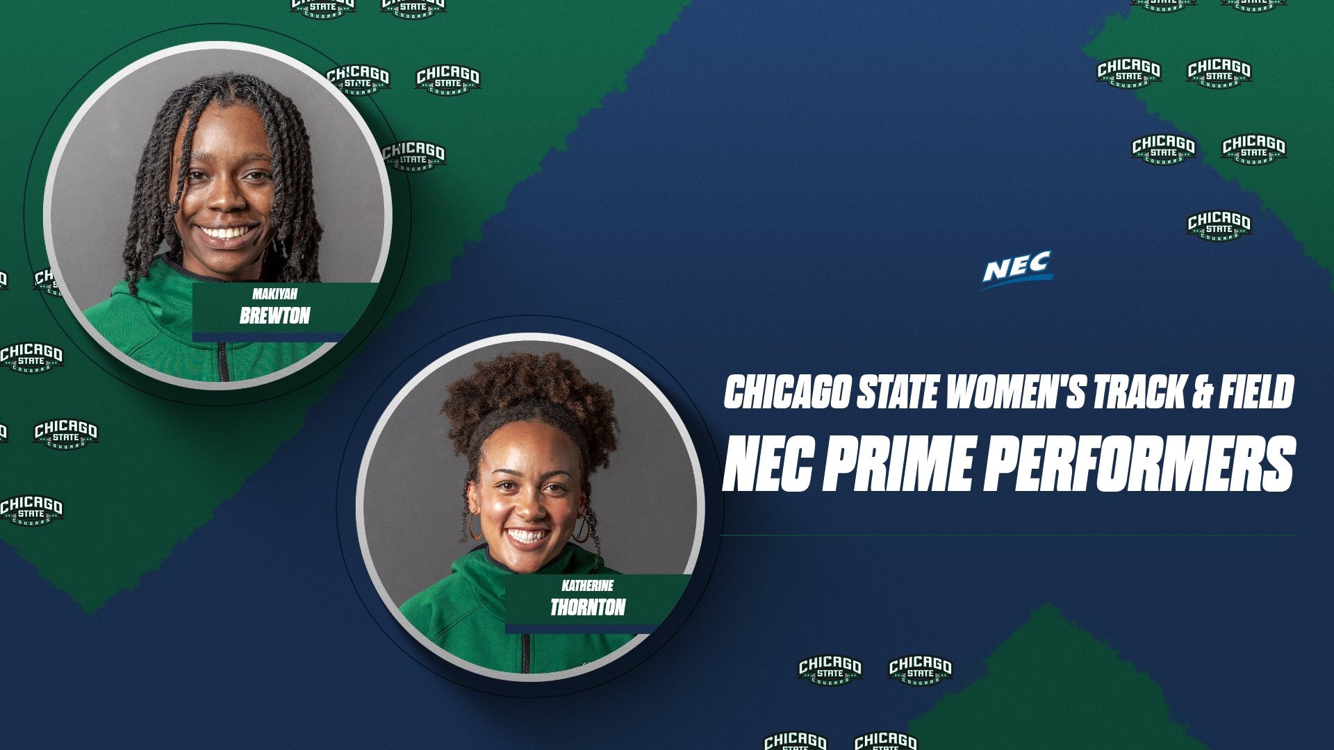 Katherine Thornton and Makiyah Brewton named prime peformer on April 15